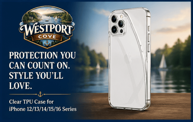 Clear TPU Shockproof Case – iPhone & Samsung - Westport Cove