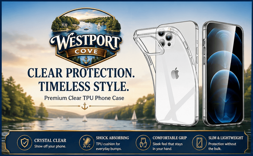 Clear TPU Shockproof Case – iPhone & Samsung - Westport Cove