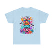 Cute Rainbow Pumpkin Stack Halloween Tee — Colorful Jack-o’-Lanterns & Ghosts T-Shirt - Westport Cove
