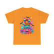 Cute Rainbow Pumpkin Stack Halloween Tee — Colorful Jack-o’-Lanterns & Ghosts T-Shirt - Westport Cove