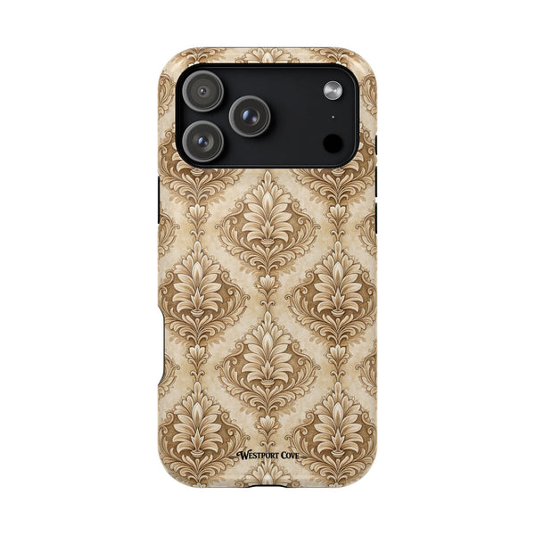 Damask Taupe - Extreme MagSafe Phone Case - Westport Cove