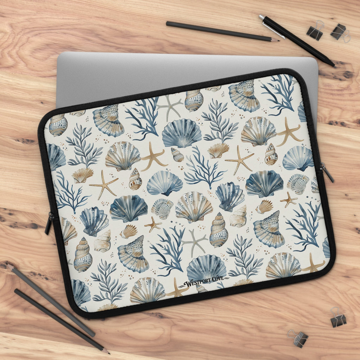 Don't Be Shellfish - Safe Harbor Laptop Sleeve - Westport Cove