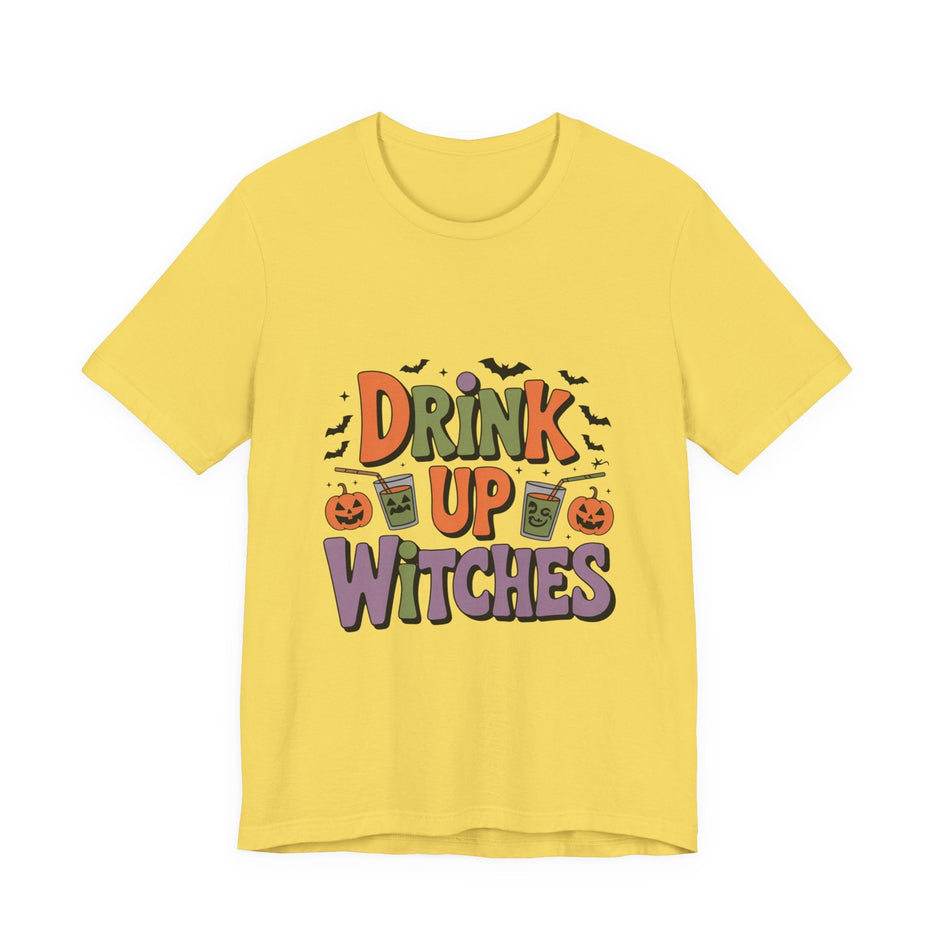 Drink Up Witches Halloween Tee — Funny Witchy Pumpkin Party T-Shirt - Westport Cove