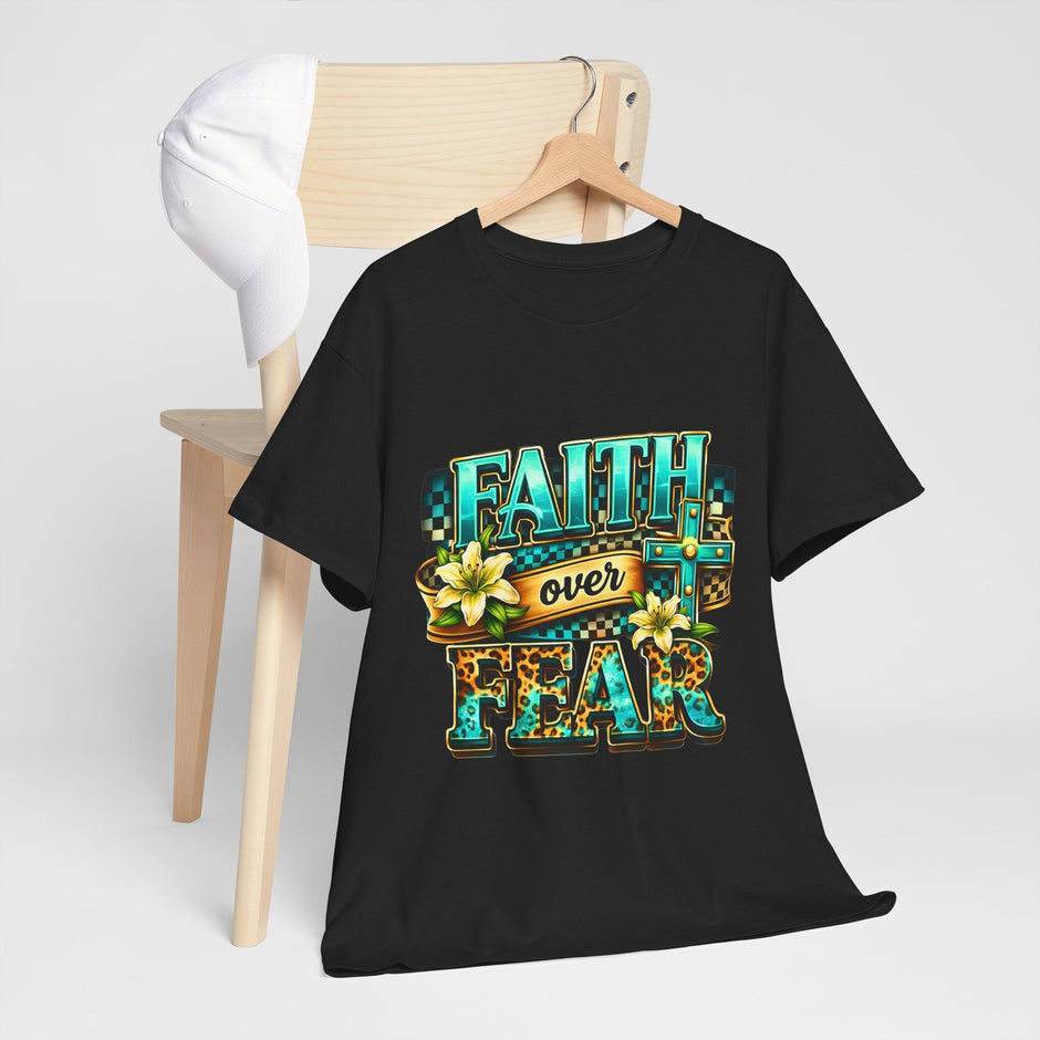 Faith Over Fear T-Shirt — Inspirational Christian Graphic Tee - Westport Cove