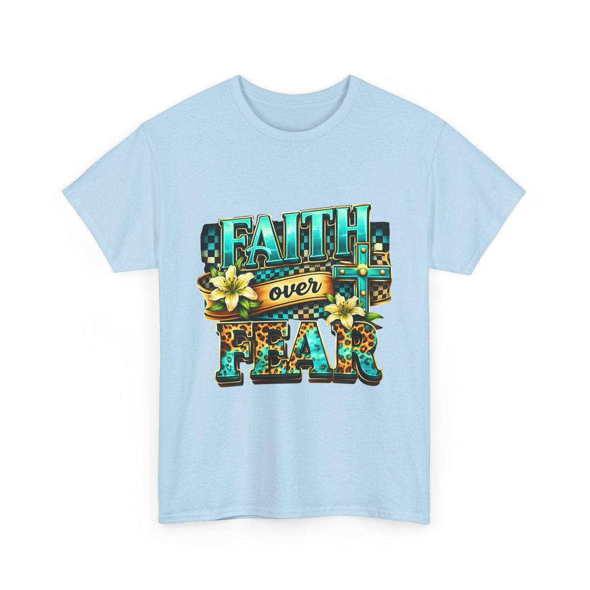 Faith Over Fear T-Shirt — Inspirational Christian Graphic Tee - Westport Cove