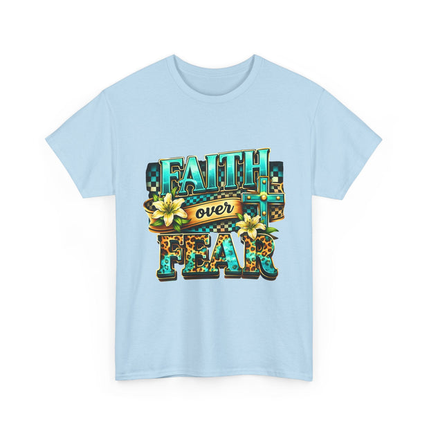 Faith Over Fear T-Shirt — Inspirational Christian Graphic Tee - Westport Cove
