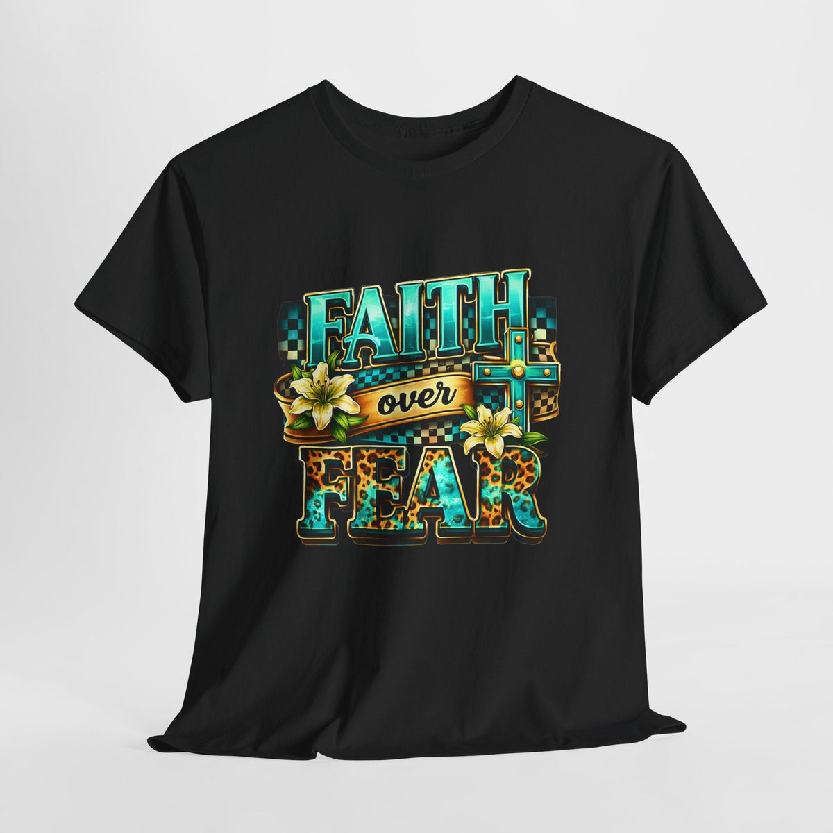 Faith Over Fear T-Shirt — Inspirational Christian Graphic Tee - Westport Cove