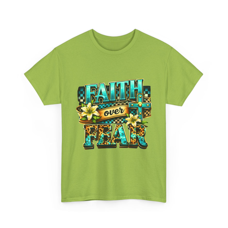 Faith Over Fear T-Shirt — Inspirational Christian Graphic Tee - Westport Cove