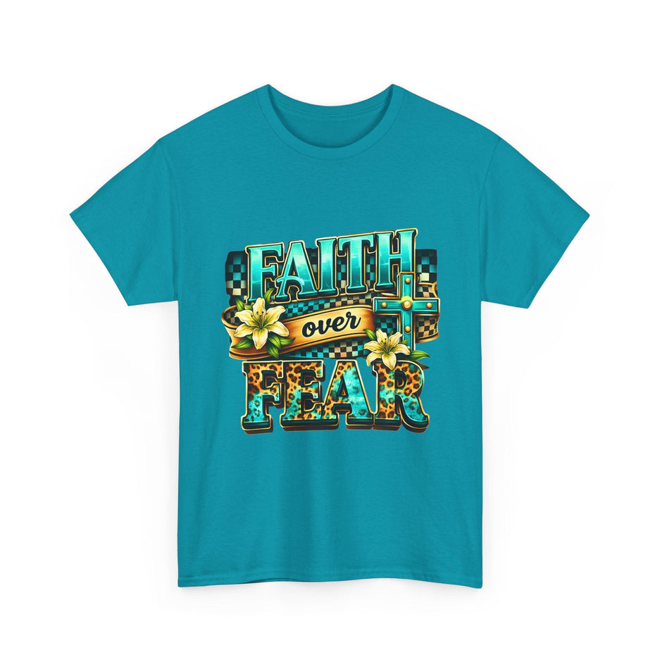 Faith Over Fear T-Shirt — Inspirational Christian Graphic Tee - Westport Cove