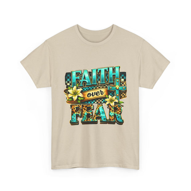 Faith Over Fear T-Shirt — Inspirational Christian Graphic Tee - Westport Cove