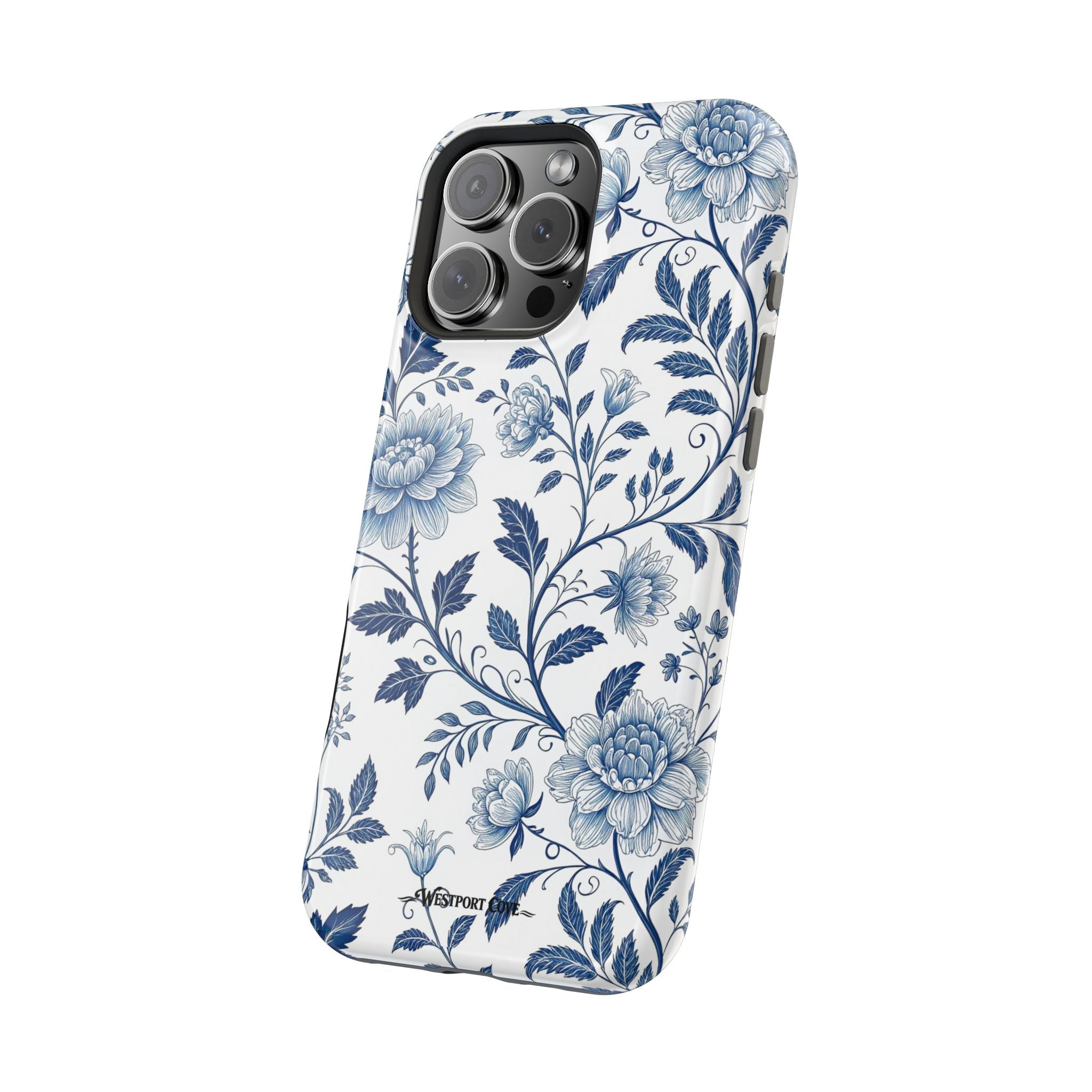 Floral Blue Porcelain - Extreme MagSafe Phone Case - Westport Cove