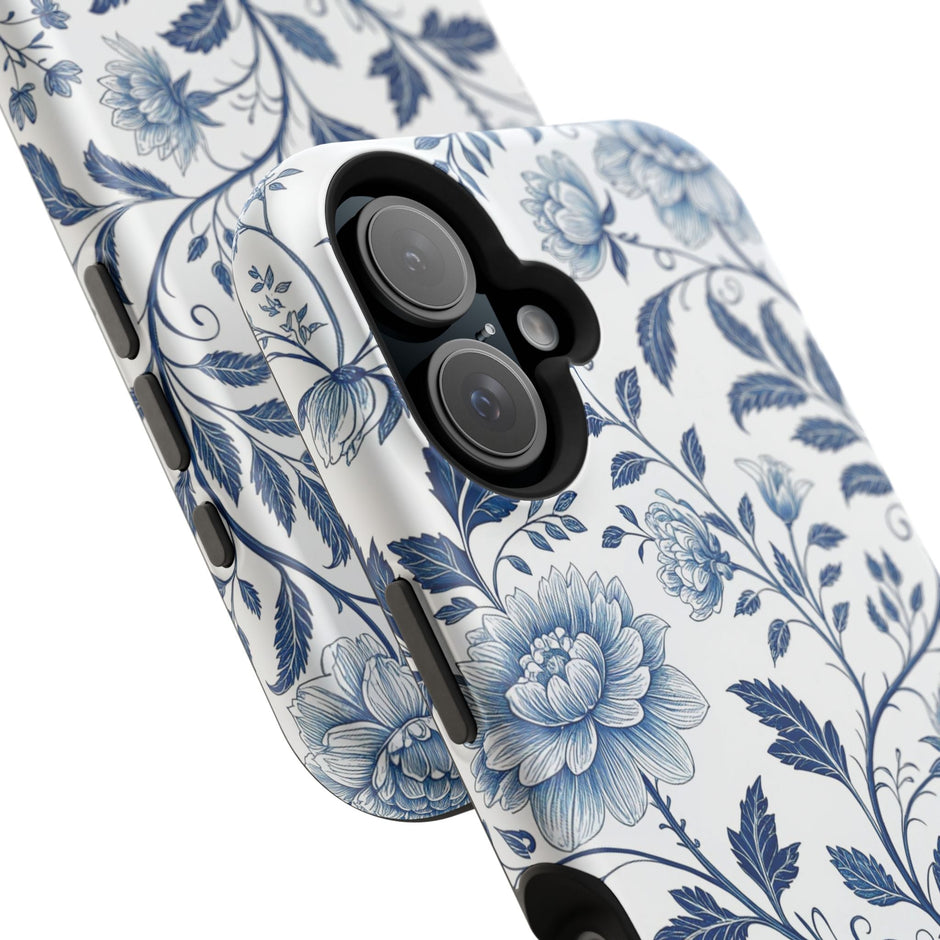 Floral Blue Porcelain - Extreme MagSafe Phone Case - Westport Cove