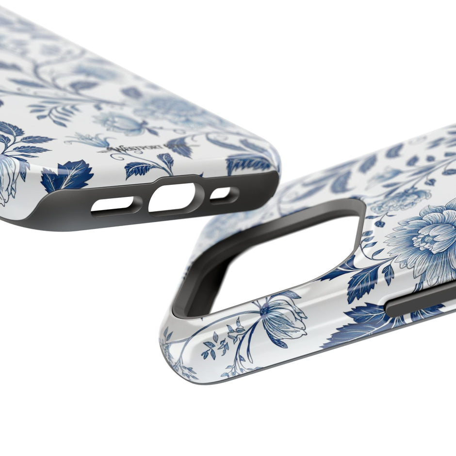 Floral Blue Porcelain - Extreme MagSafe Phone Case - Westport Cove