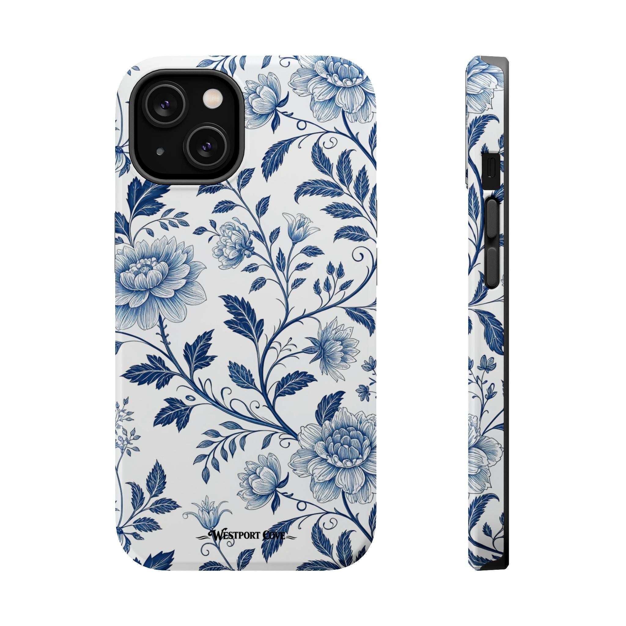 Floral Blue Porcelain - Extreme MagSafe Phone Case - Westport Cove
