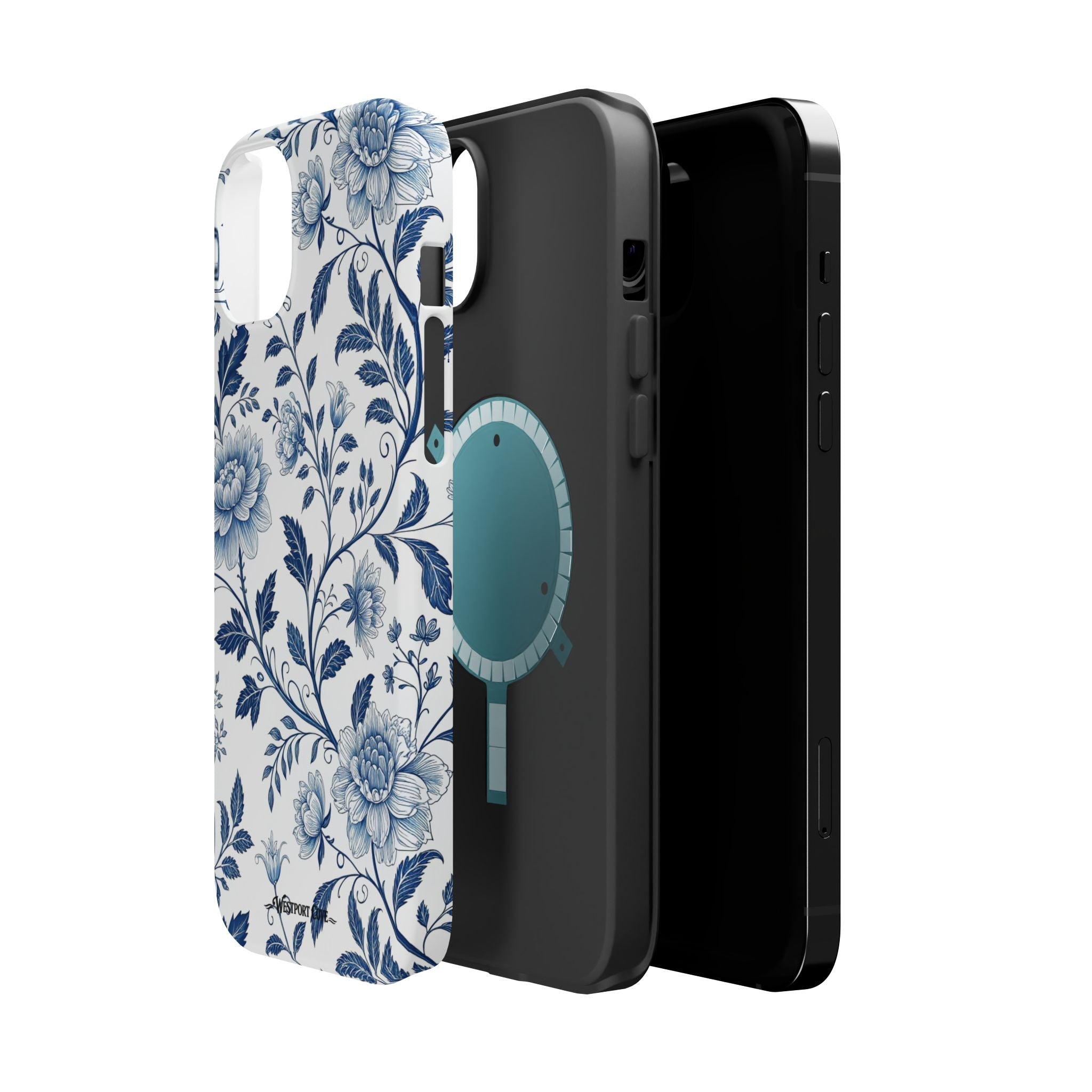 Floral Blue Porcelain - Extreme MagSafe Phone Case - Westport Cove