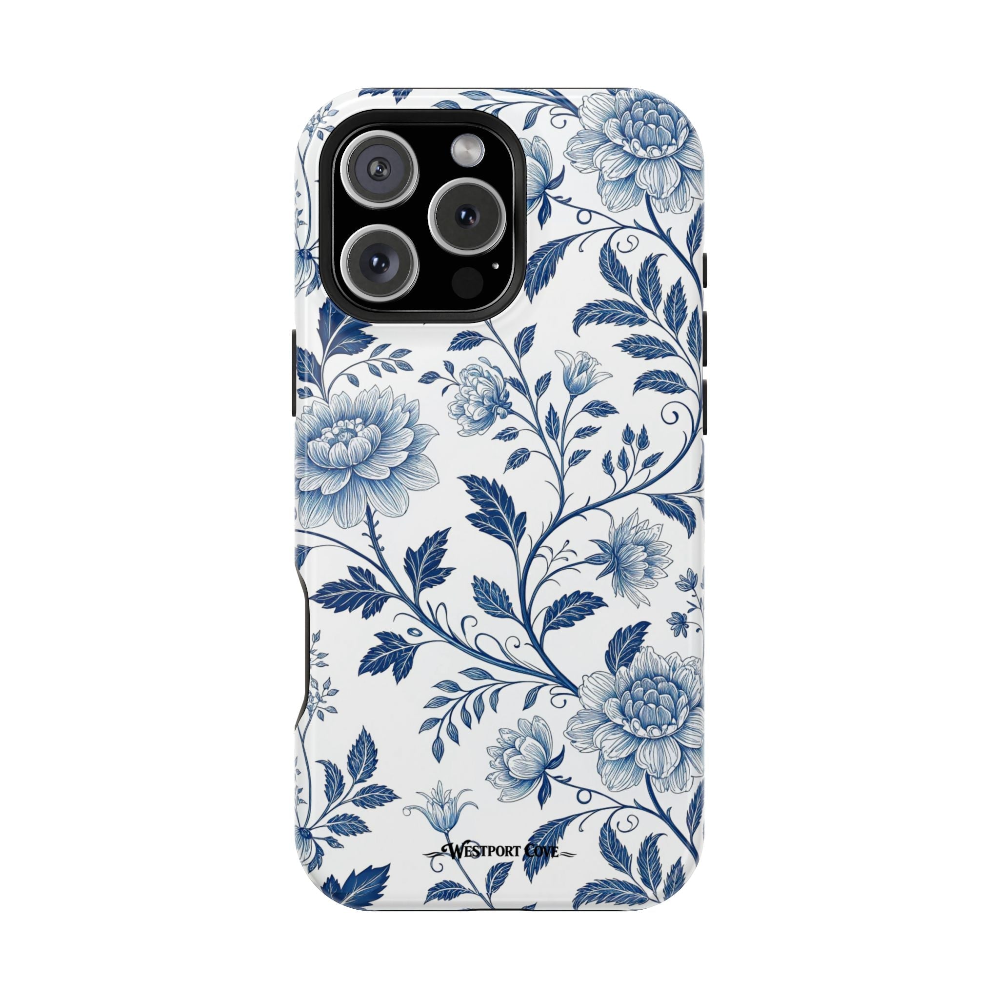 Floral Blue Porcelain - Extreme MagSafe Phone Case - Westport Cove