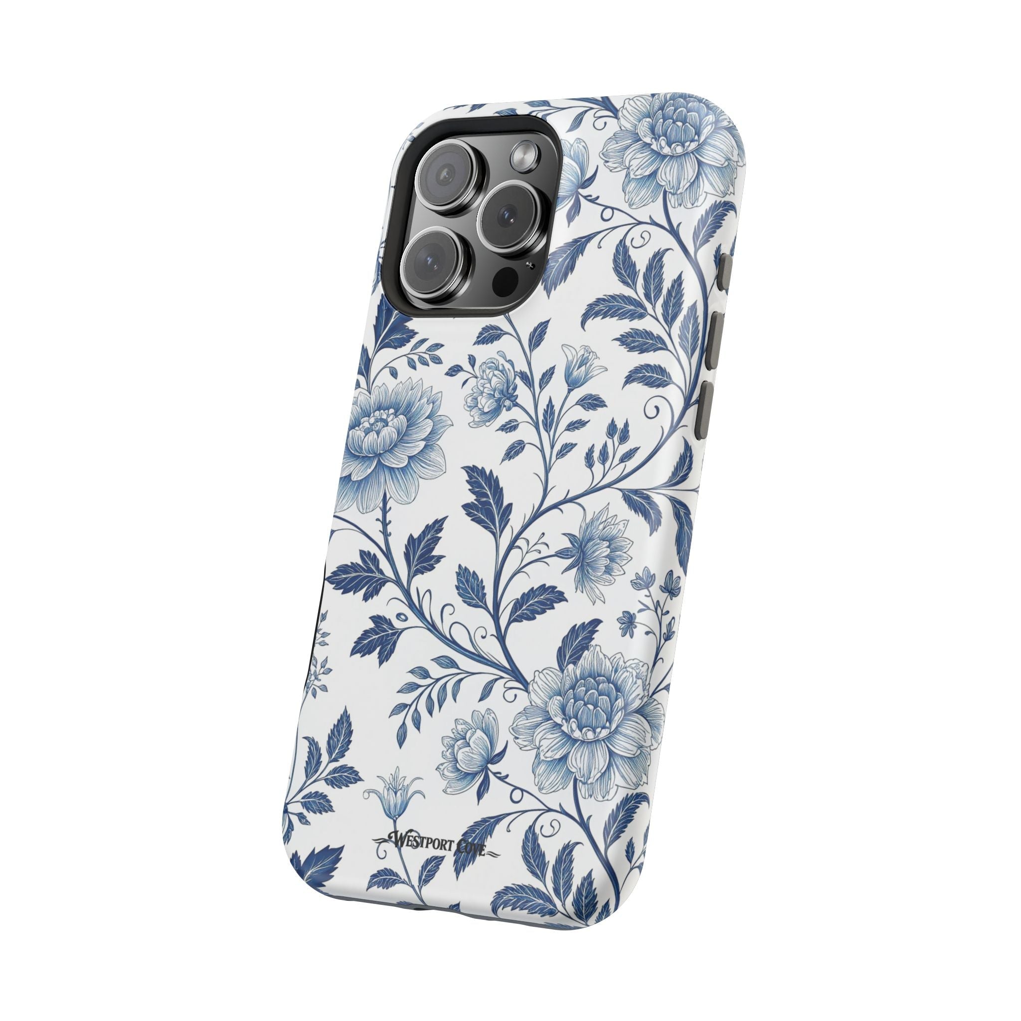 Floral Blue Porcelain - Extreme MagSafe Phone Case - Westport Cove