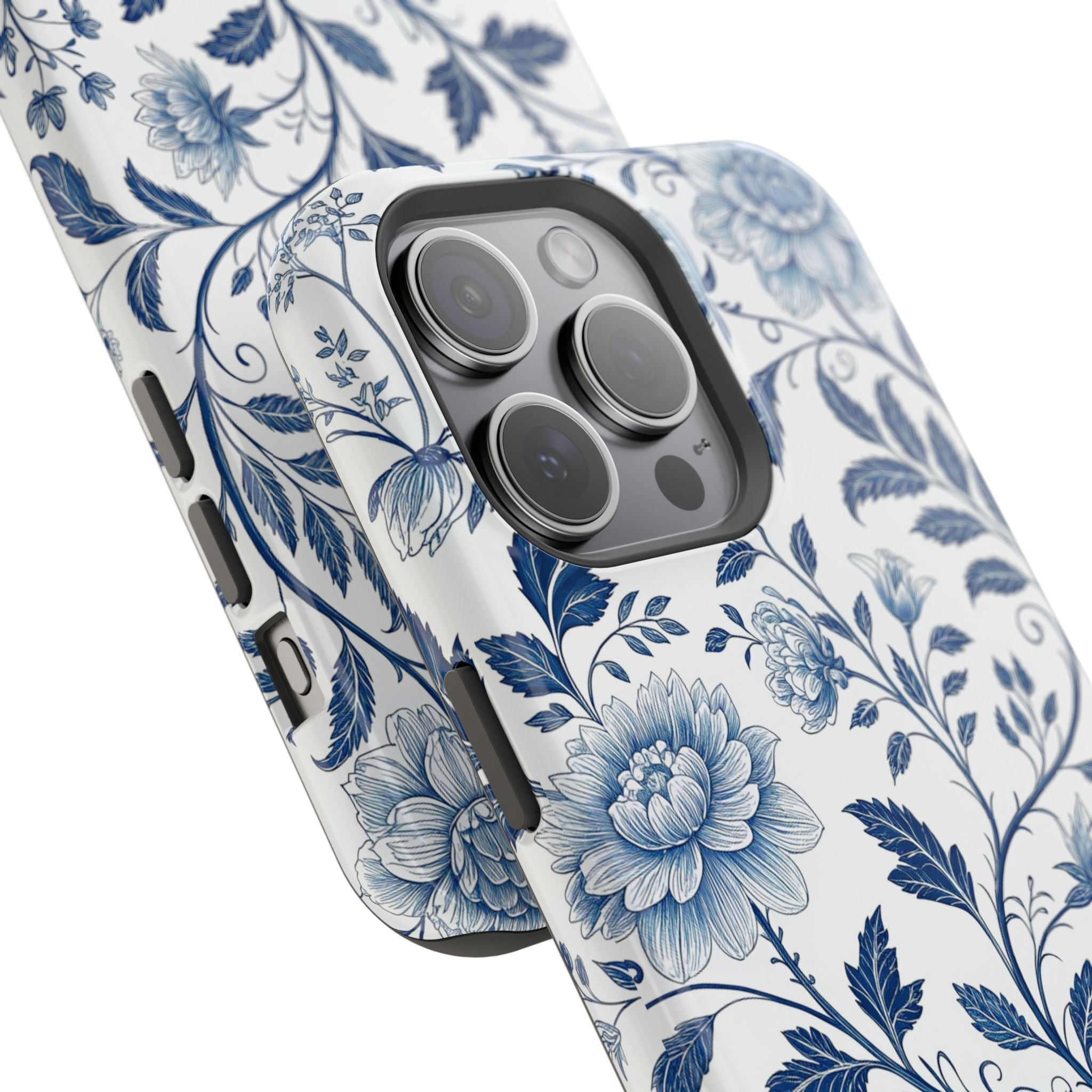 Floral Blue Porcelain - Extreme MagSafe Phone Case - Westport Cove