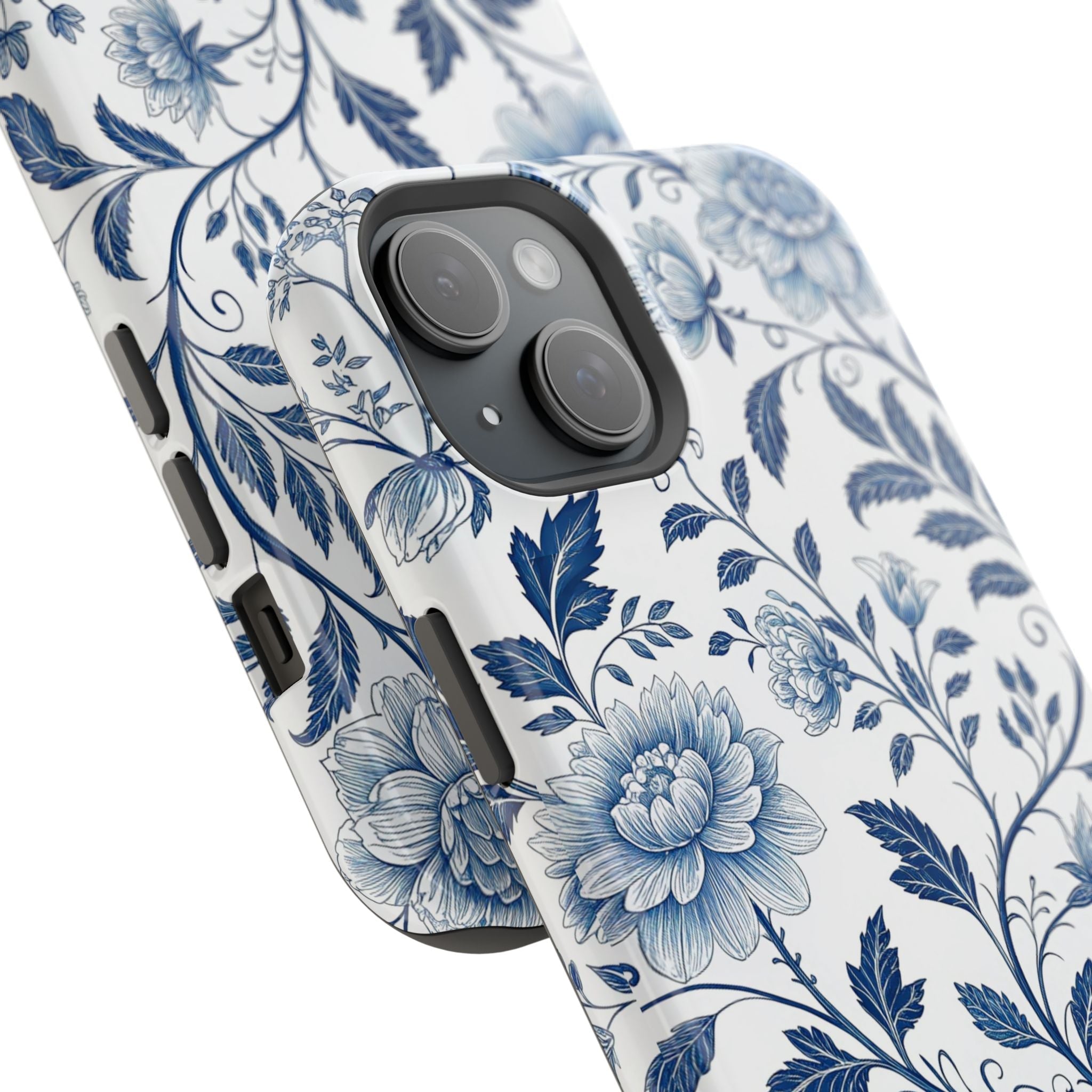 Floral Blue Porcelain - Extreme MagSafe Phone Case - Westport Cove