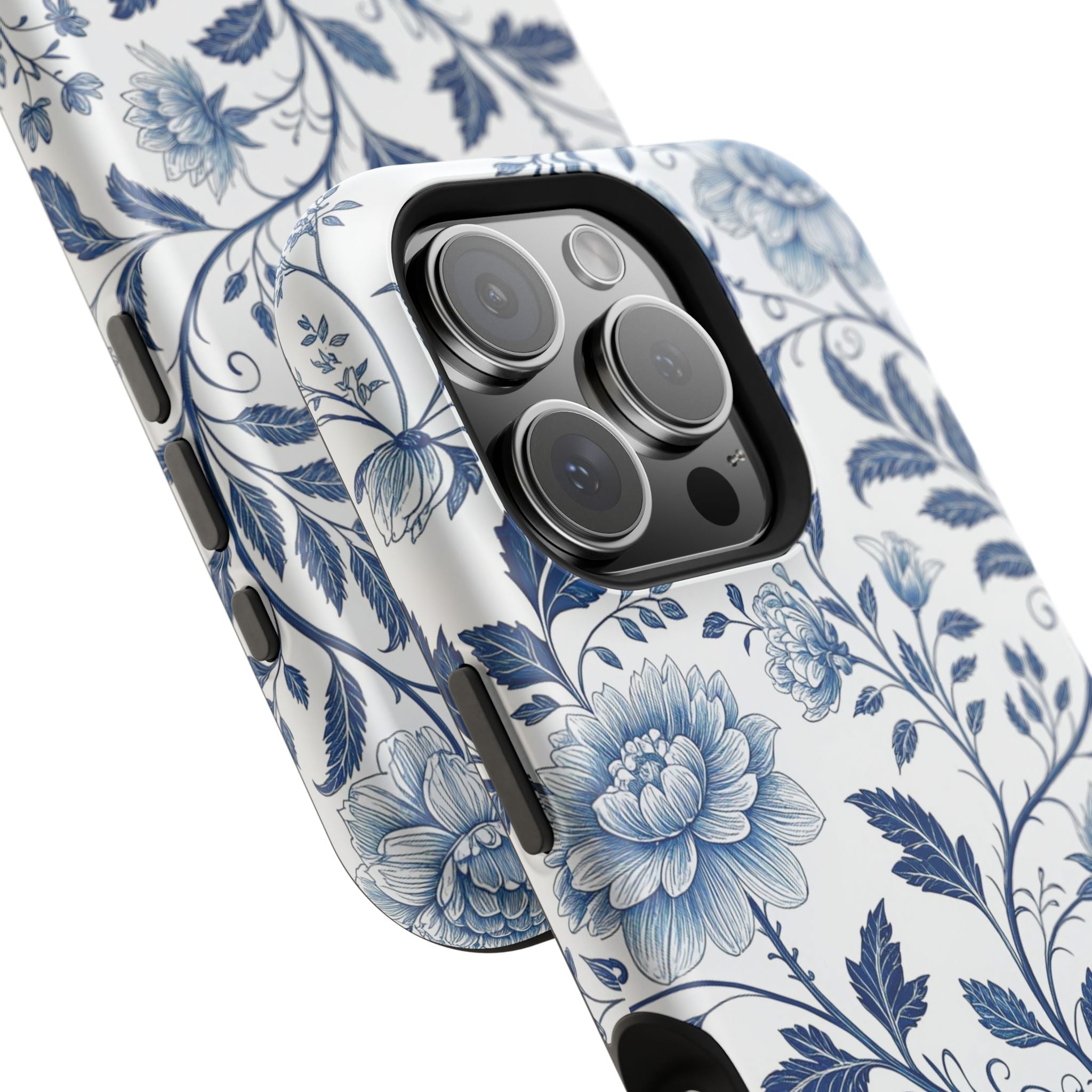 Floral Blue Porcelain - Extreme MagSafe Phone Case - Westport Cove