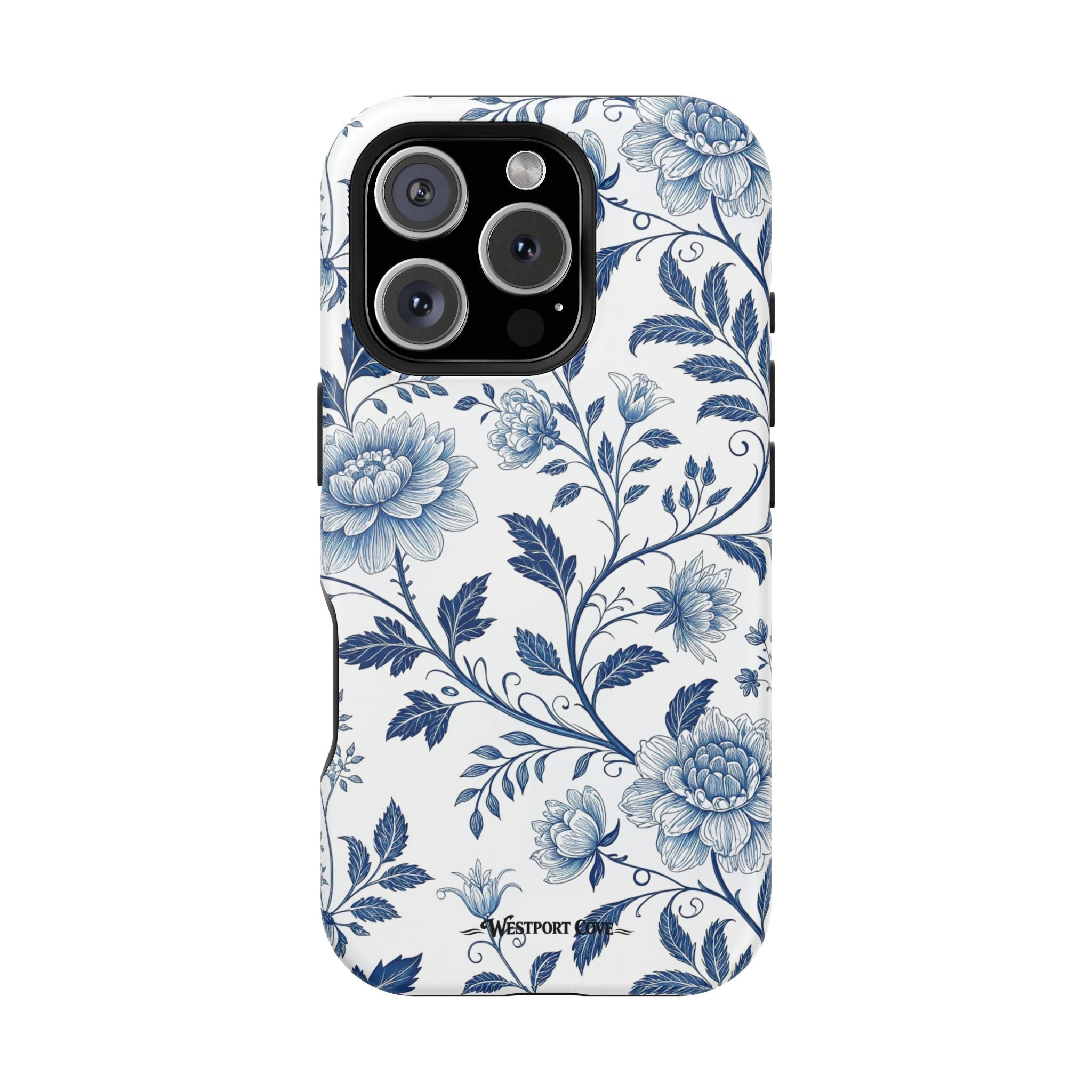Floral Blue Porcelain - Extreme MagSafe Phone Case - Westport Cove
