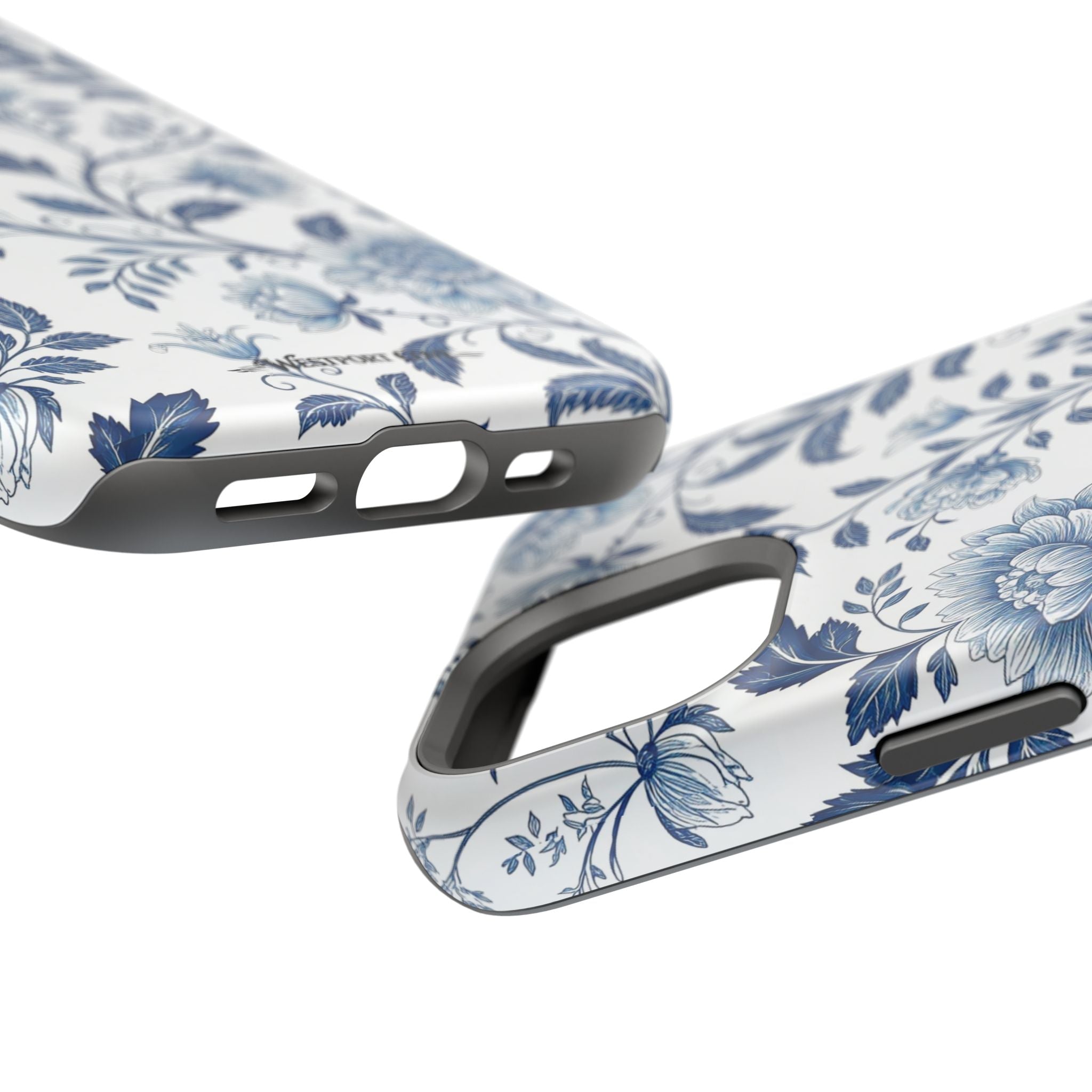 Floral Blue Porcelain - Extreme MagSafe Phone Case - Westport Cove