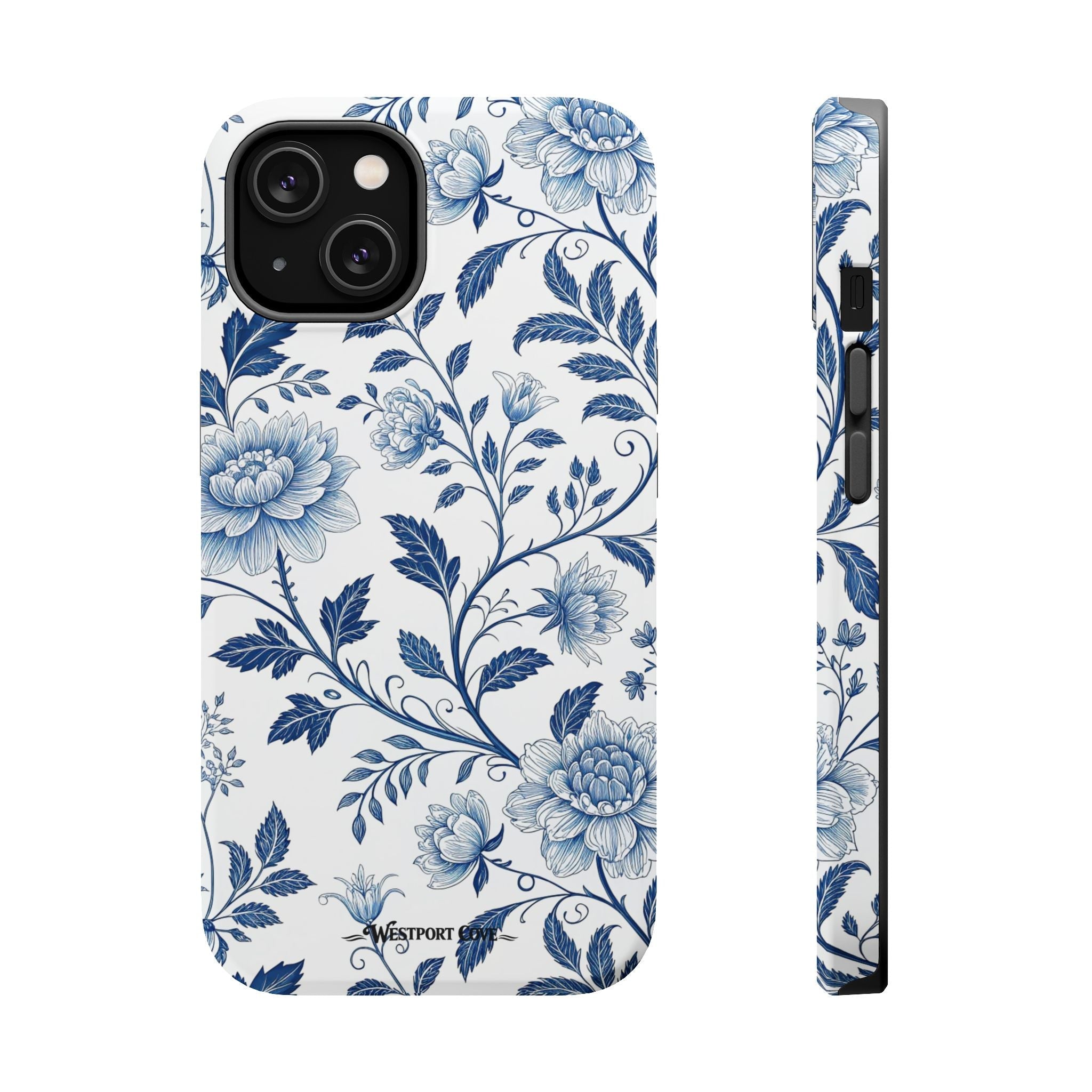 Floral Blue Porcelain - Extreme MagSafe Phone Case - Westport Cove