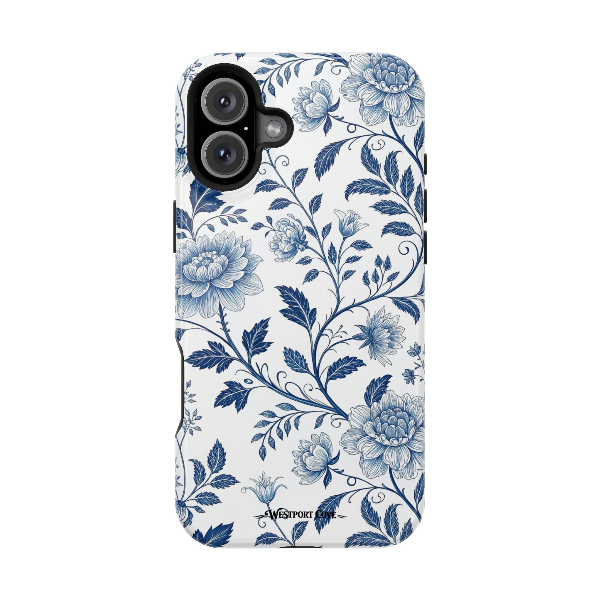 Floral Blue Porcelain - Extreme MagSafe Phone Case - Westport Cove