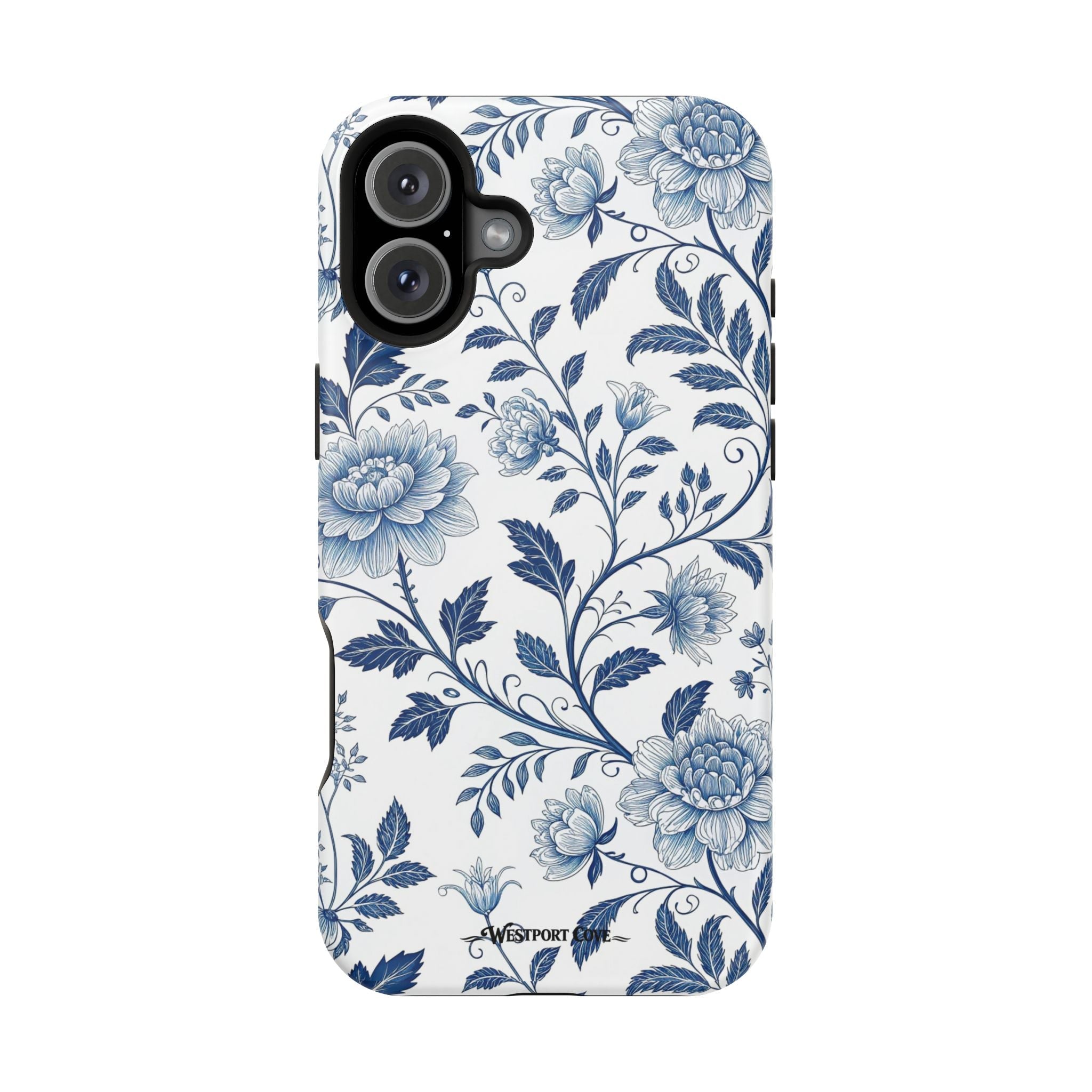 Floral Blue Porcelain - Extreme MagSafe Phone Case - Westport Cove