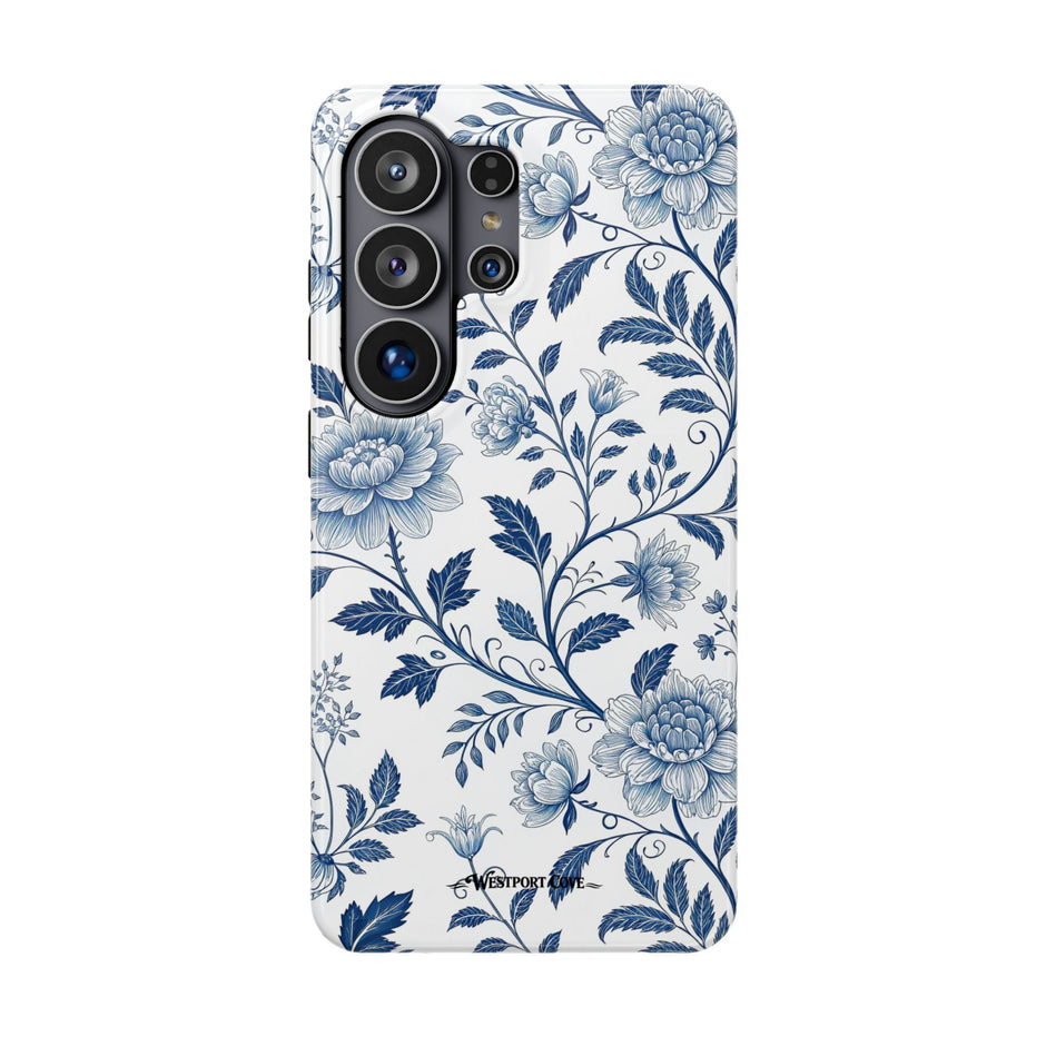 Floral Blue Porcelain - Extreme MagSafe Phone Case - Westport Cove