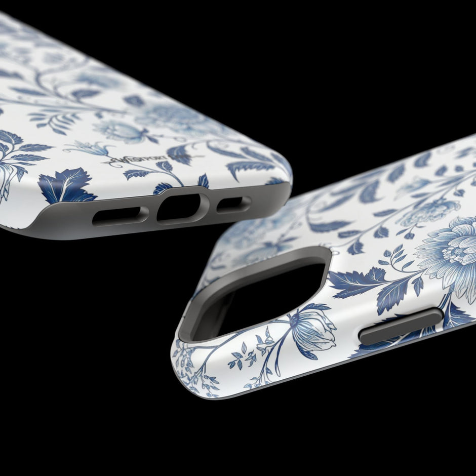 Floral Blue Porcelain - Extreme MagSafe Phone Case - Westport Cove