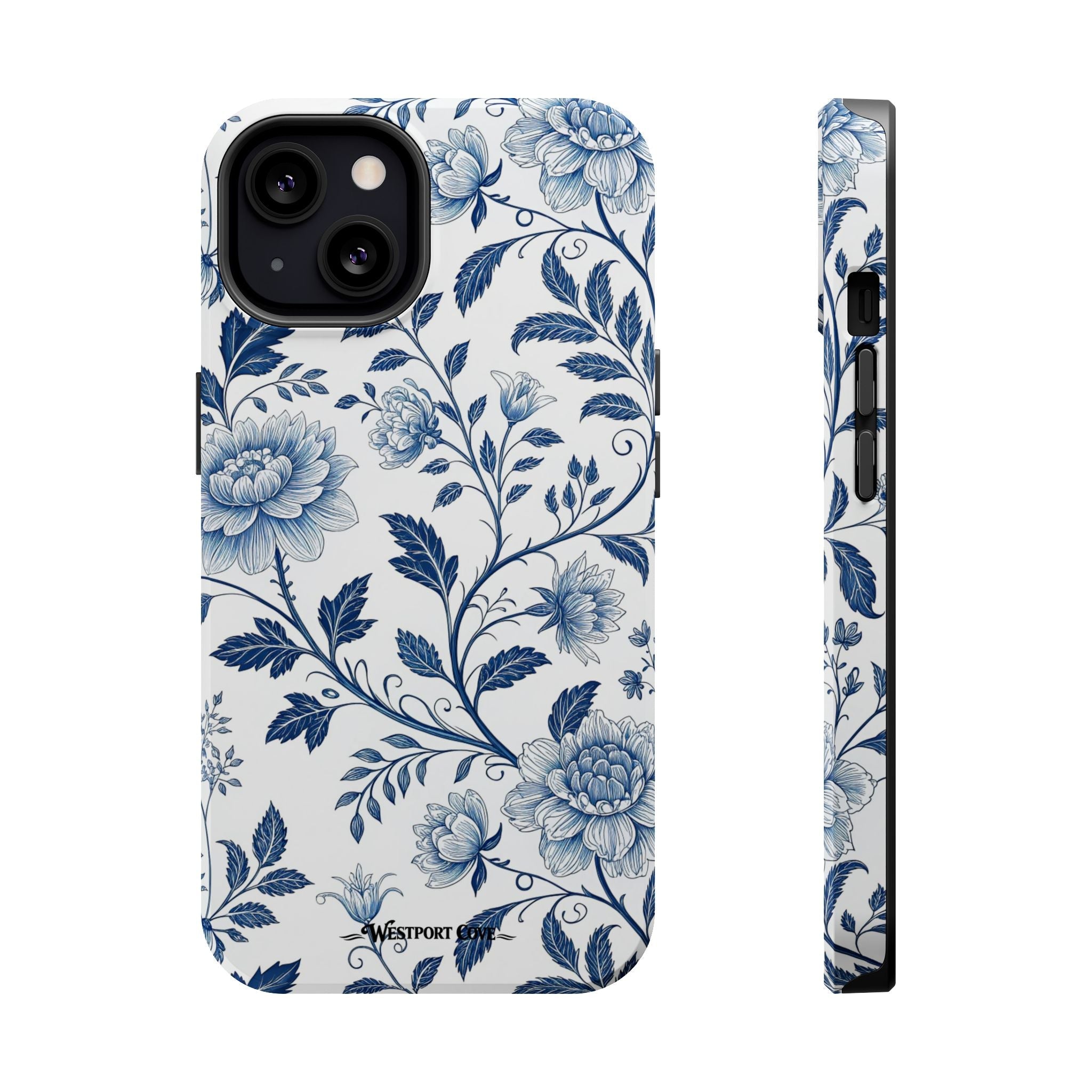 Floral Blue Porcelain - Extreme MagSafe Phone Case - Westport Cove