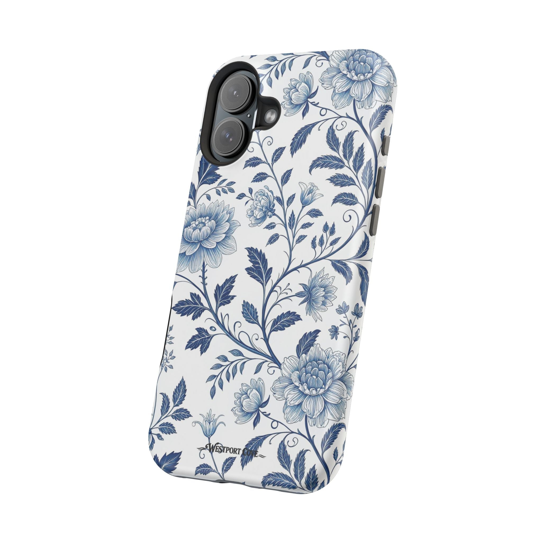 Floral Blue Porcelain - Extreme MagSafe Phone Case - Westport Cove