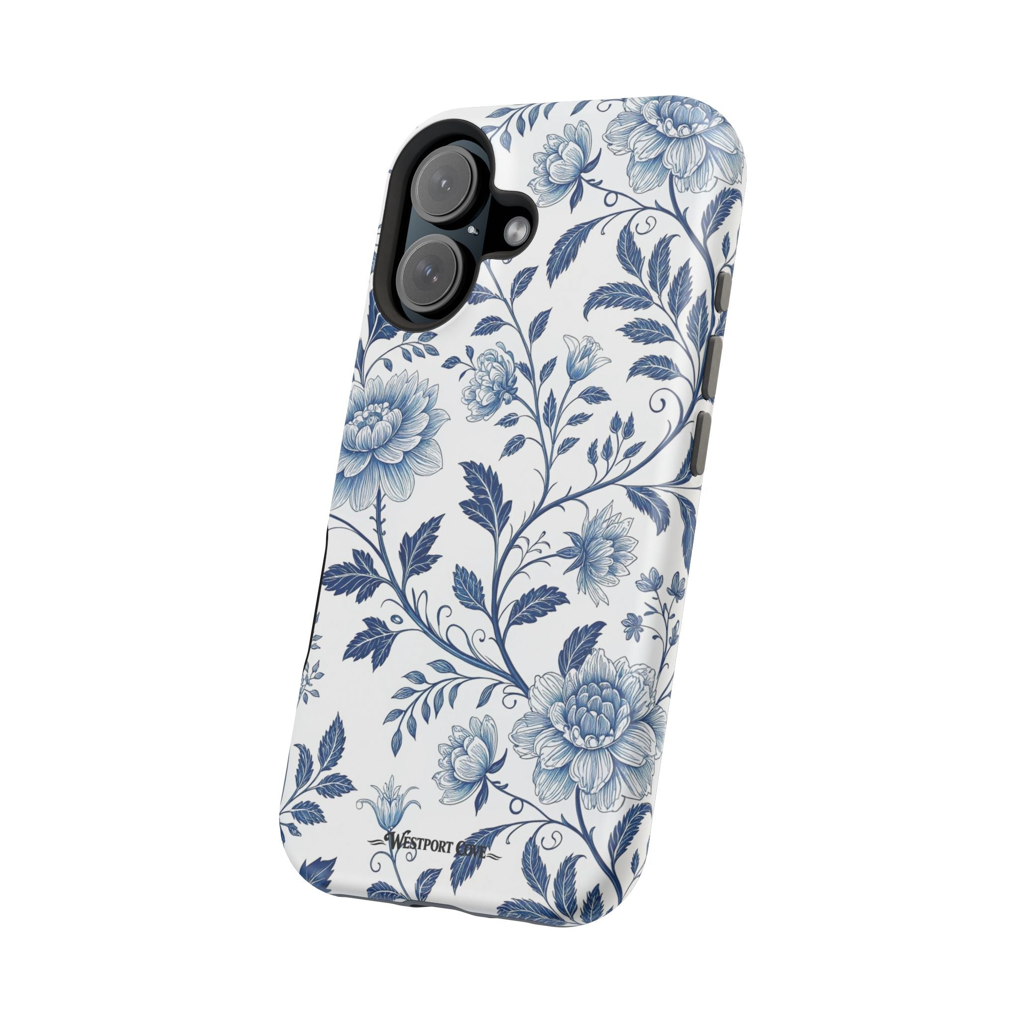 Floral Blue Porcelain - Extreme MagSafe Phone Case - Westport Cove