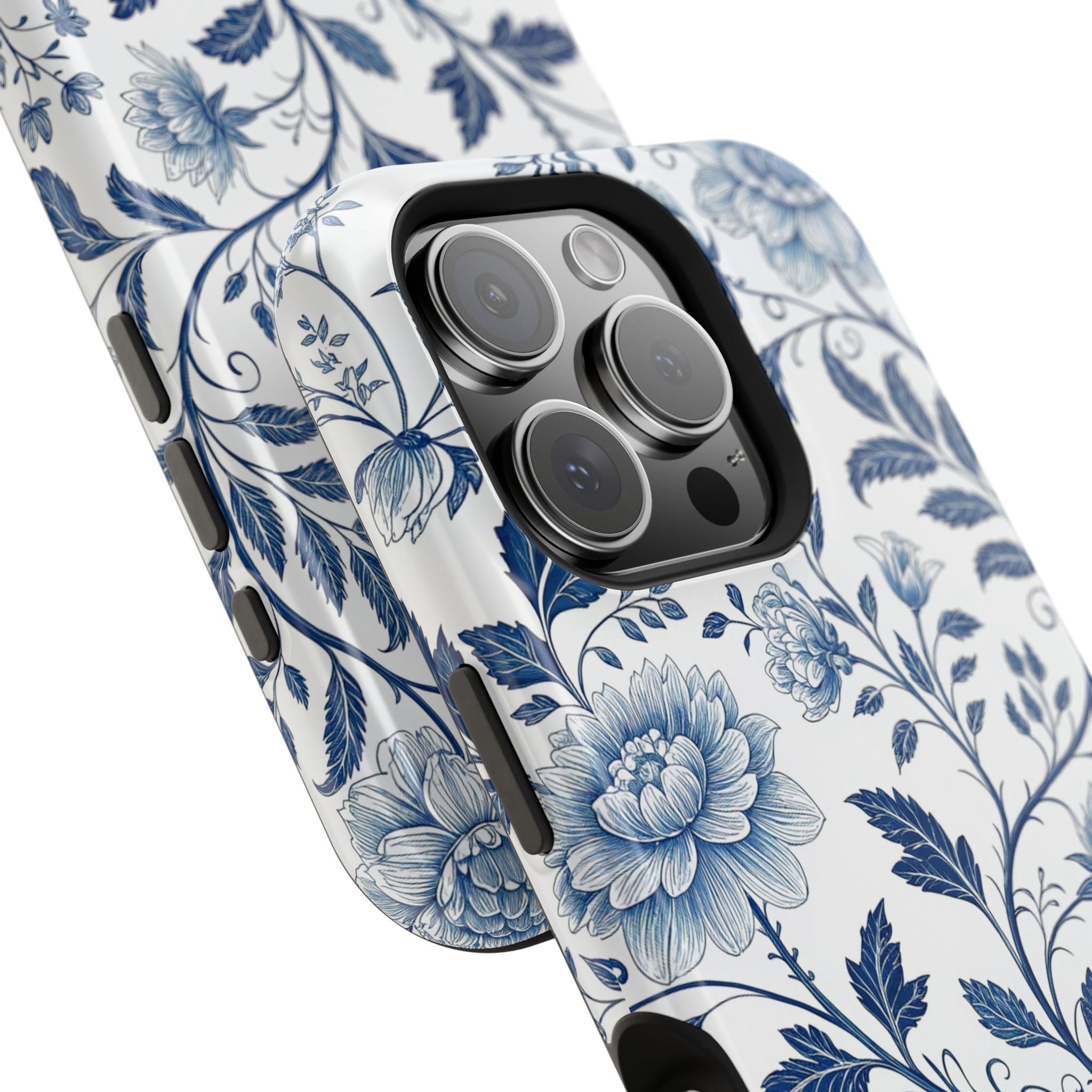 Floral Blue Porcelain - Extreme MagSafe Phone Case - Westport Cove