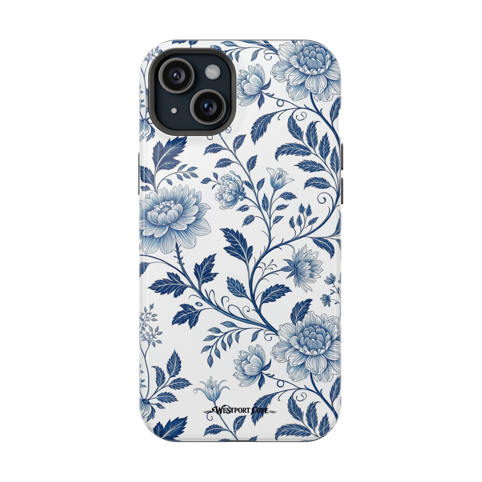 Floral Blue Porcelain - Extreme MagSafe Phone Case - Westport Cove