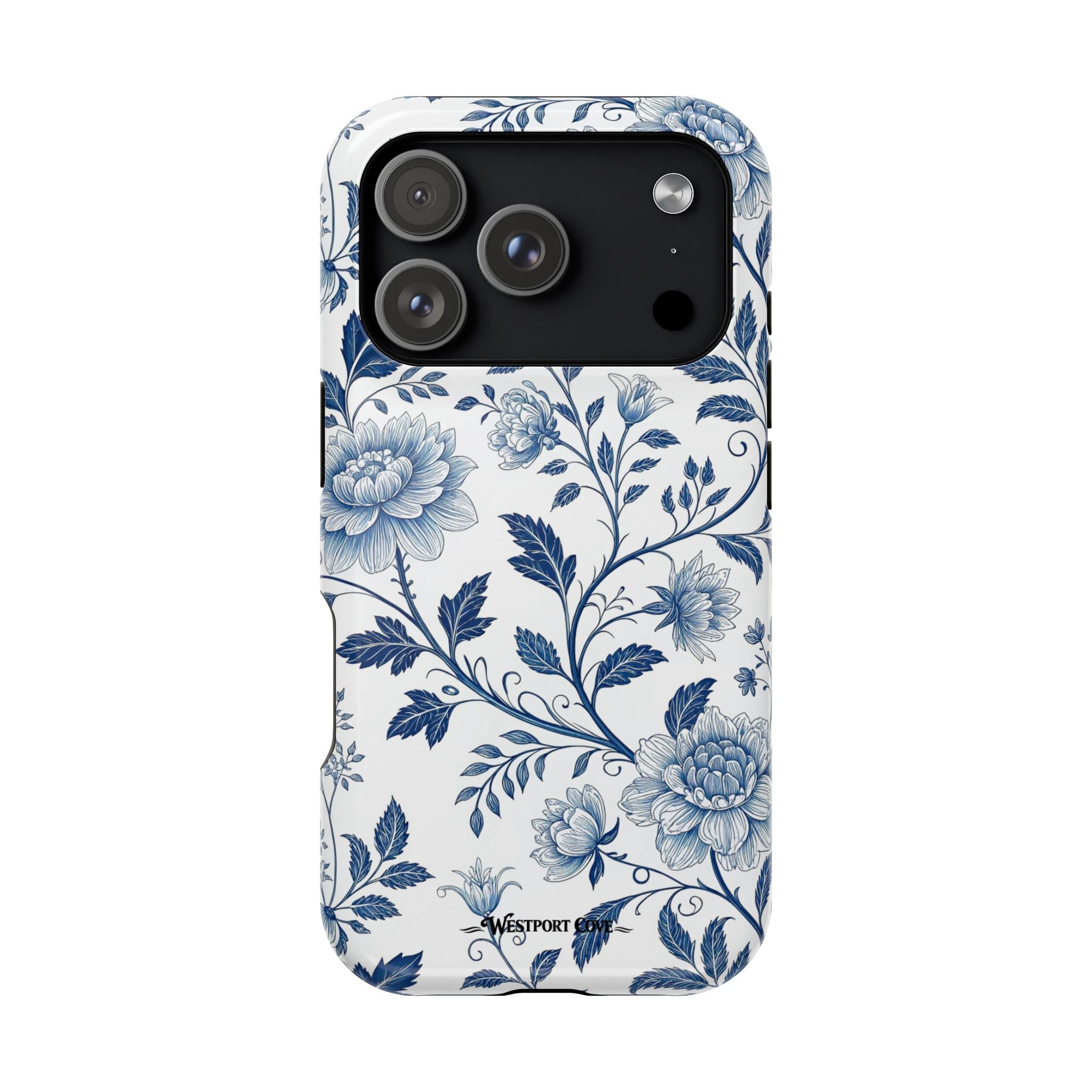 Floral Blue Porcelain - Extreme MagSafe Phone Case - Westport Cove