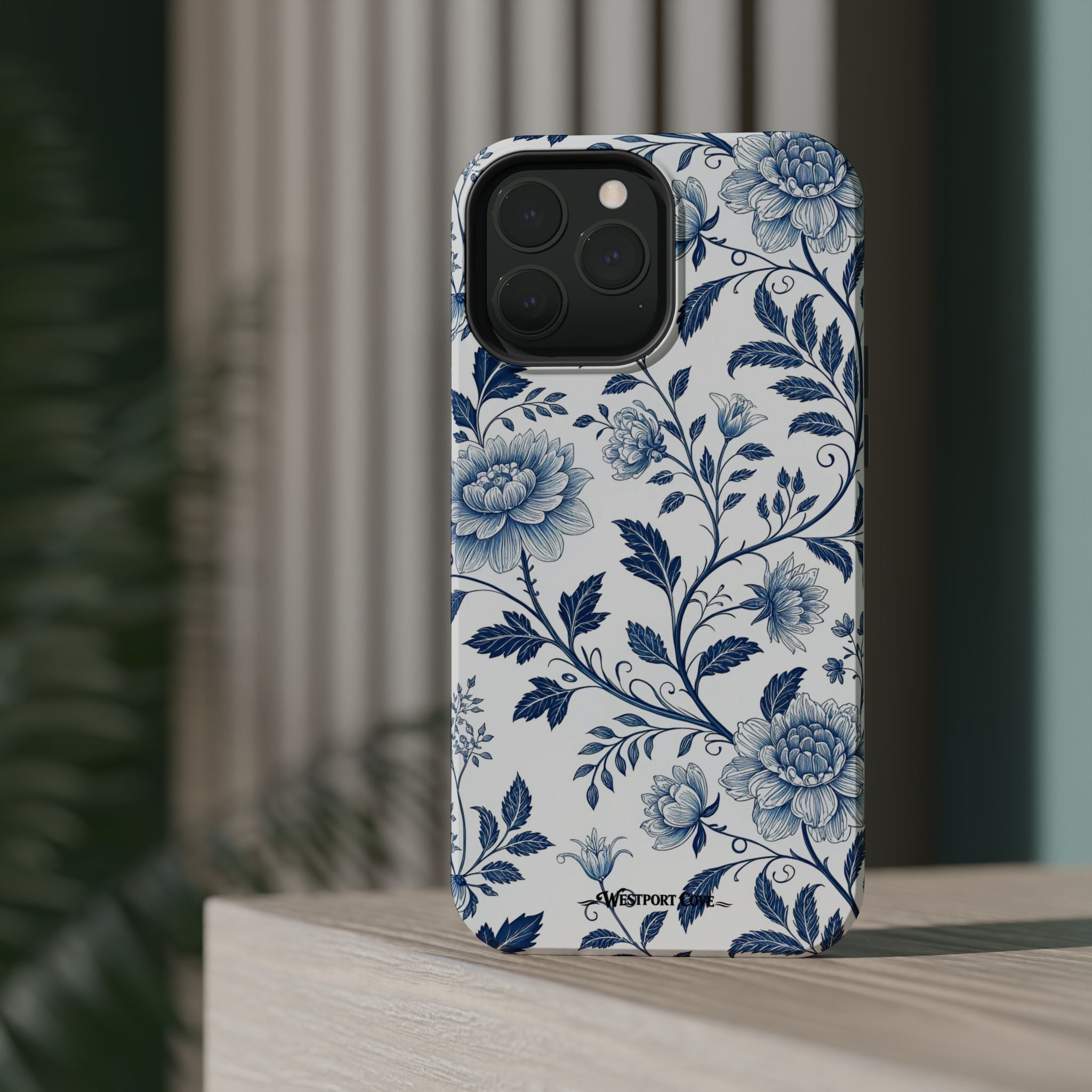 Floral Blue Porcelain - Extreme MagSafe Phone Case - Westport Cove