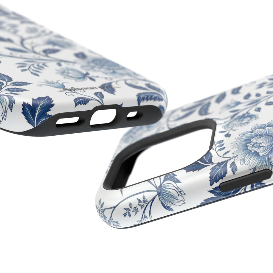 Floral Blue Porcelain - Extreme MagSafe Phone Case - Westport Cove