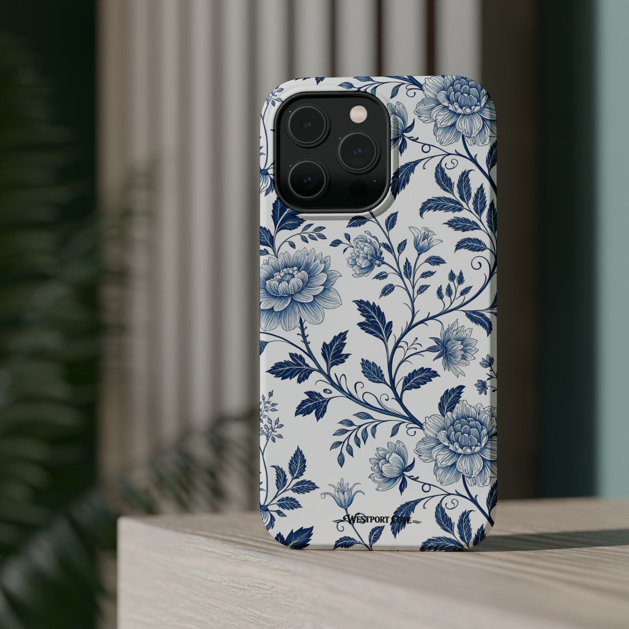 Floral Blue Porcelain - Extreme MagSafe Phone Case - Westport Cove