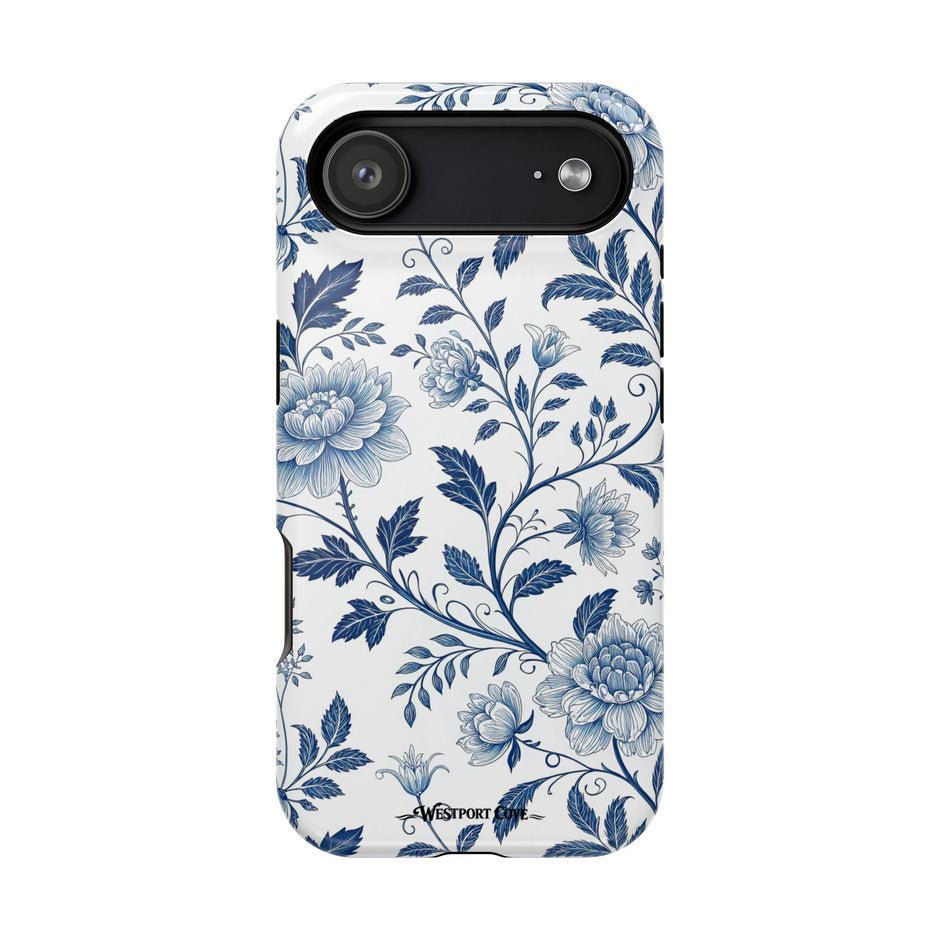 Floral Blue Porcelain - Extreme MagSafe Phone Case - Westport Cove