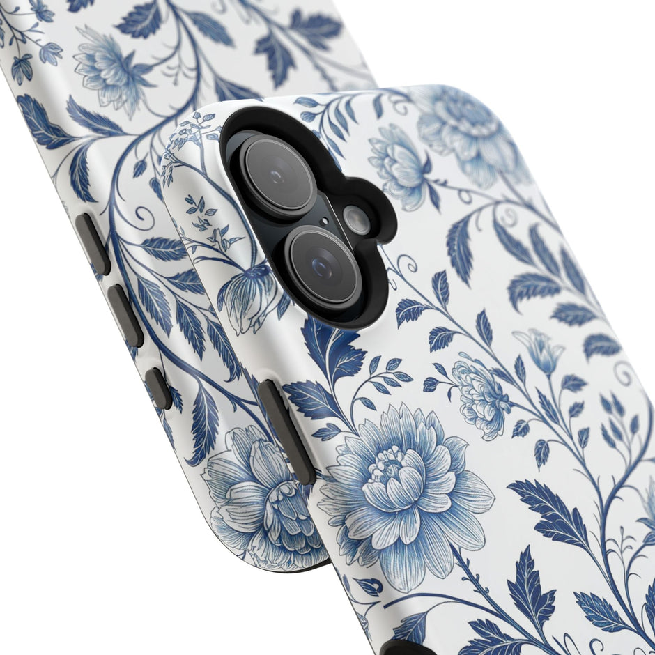 Floral Blue Porcelain - Extreme MagSafe Phone Case - Westport Cove