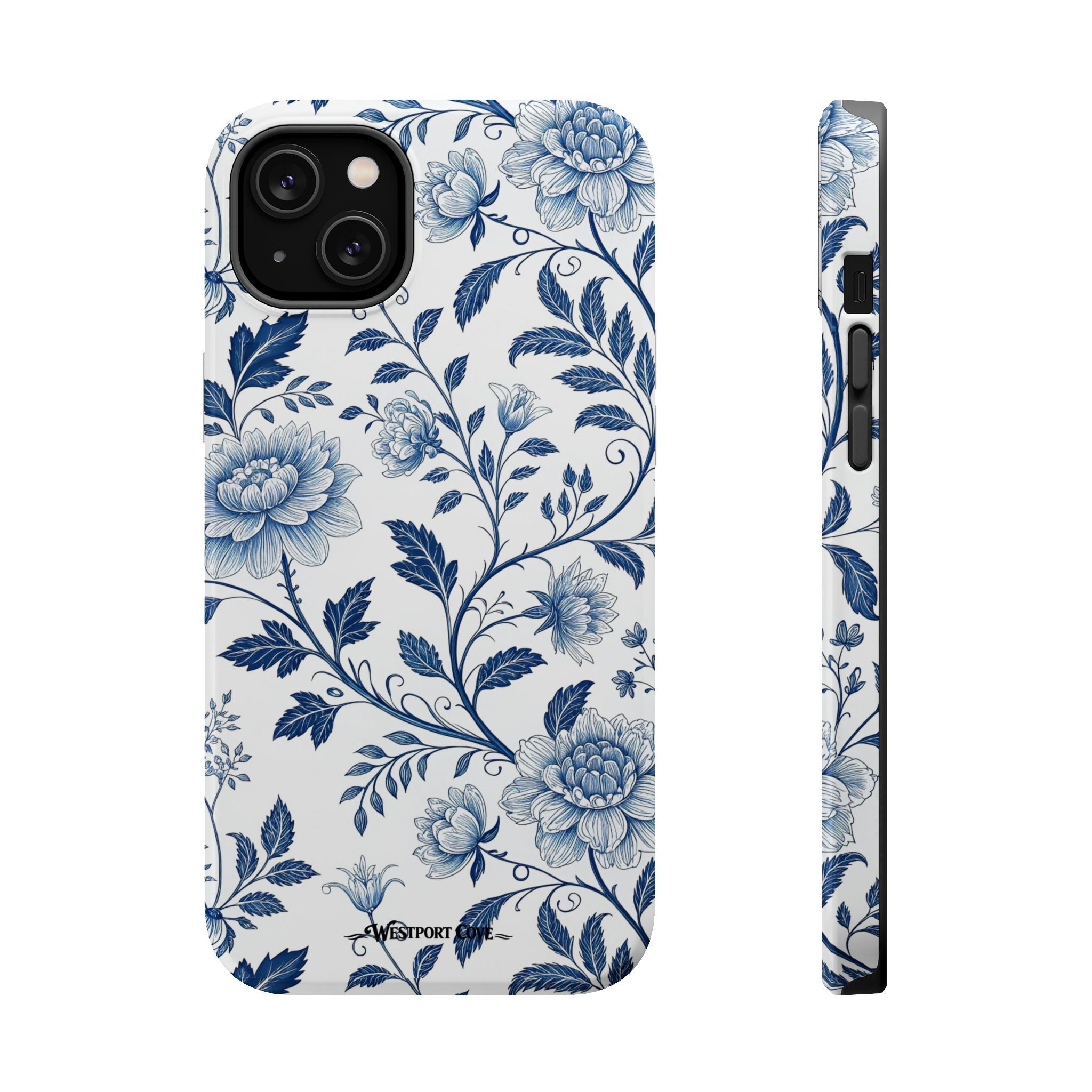 Floral Blue Porcelain - Extreme MagSafe Phone Case - Westport Cove