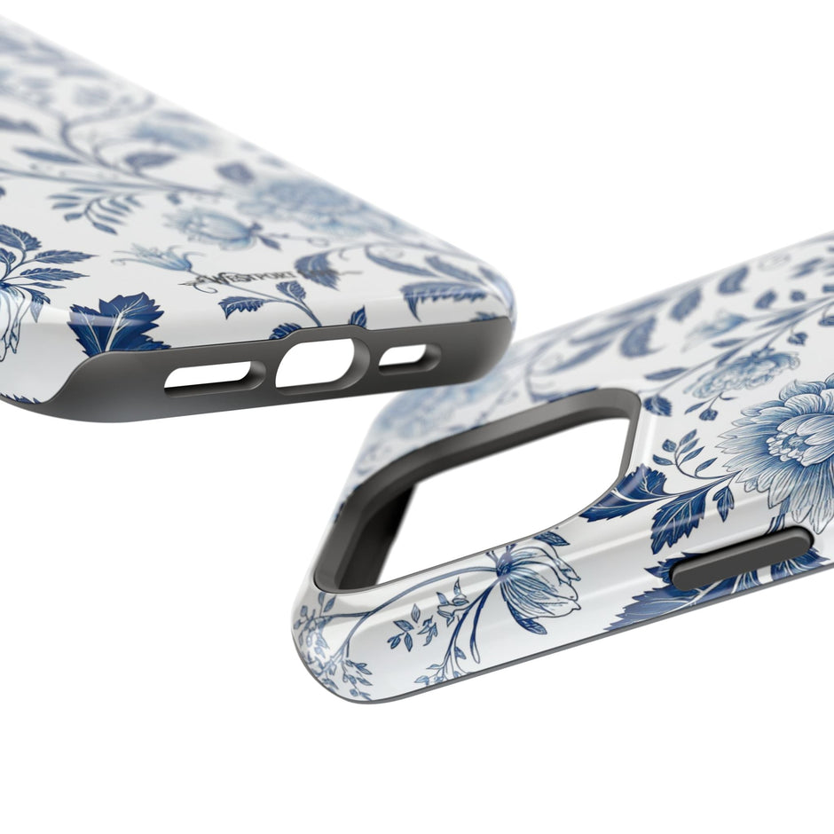 Floral Blue Porcelain - Extreme MagSafe Phone Case - Westport Cove