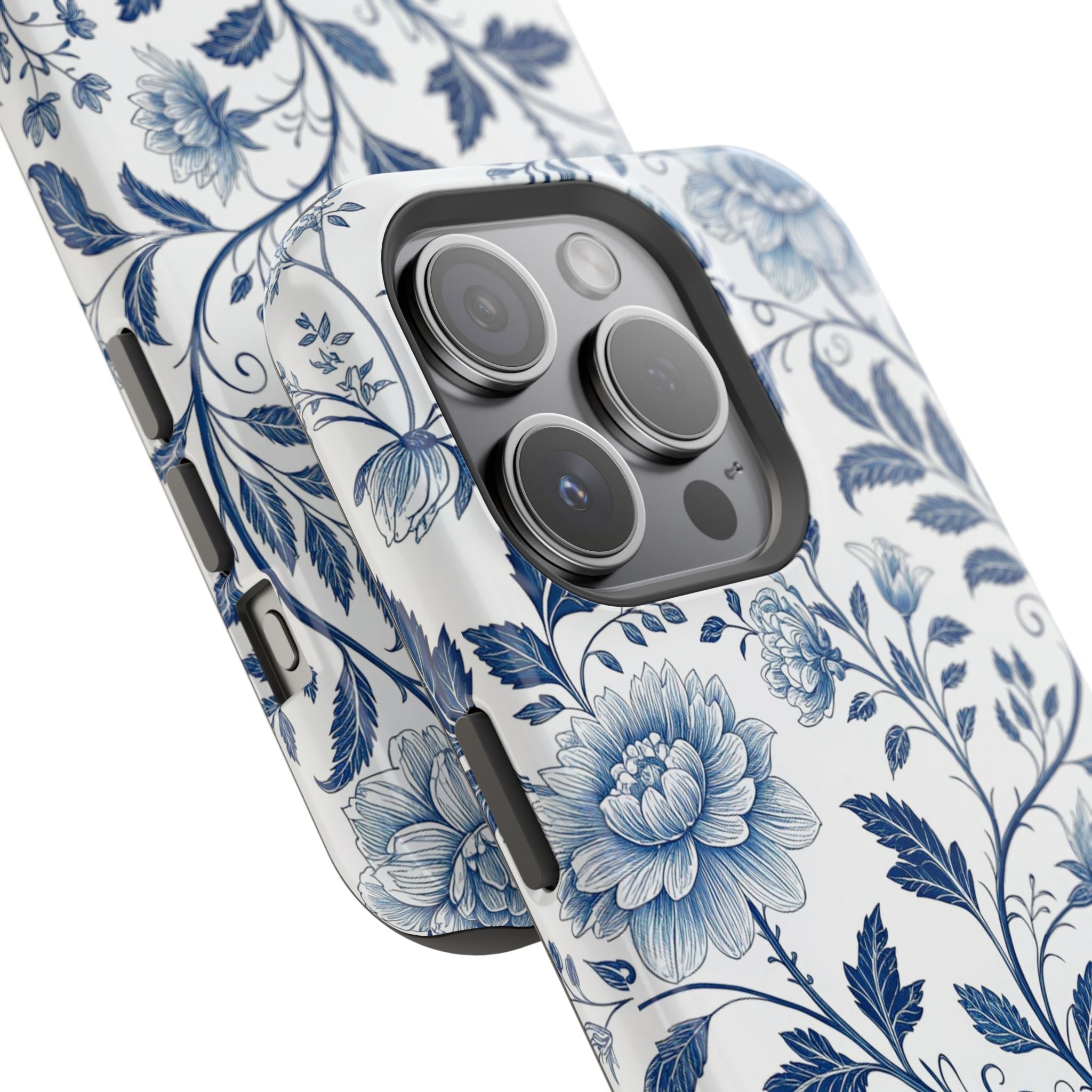 Floral Blue Porcelain - Extreme MagSafe Phone Case - Westport Cove