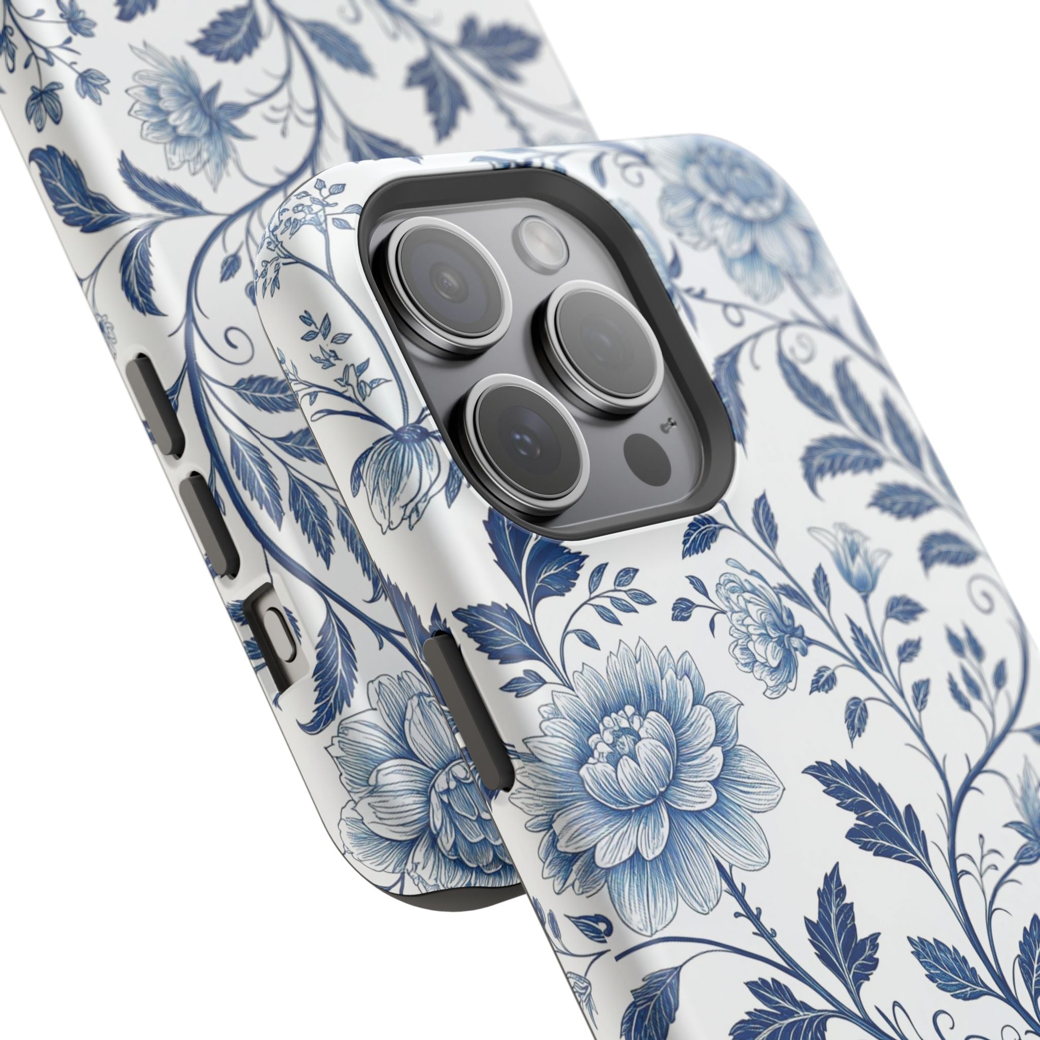 Floral Blue Porcelain - Extreme MagSafe Phone Case - Westport Cove