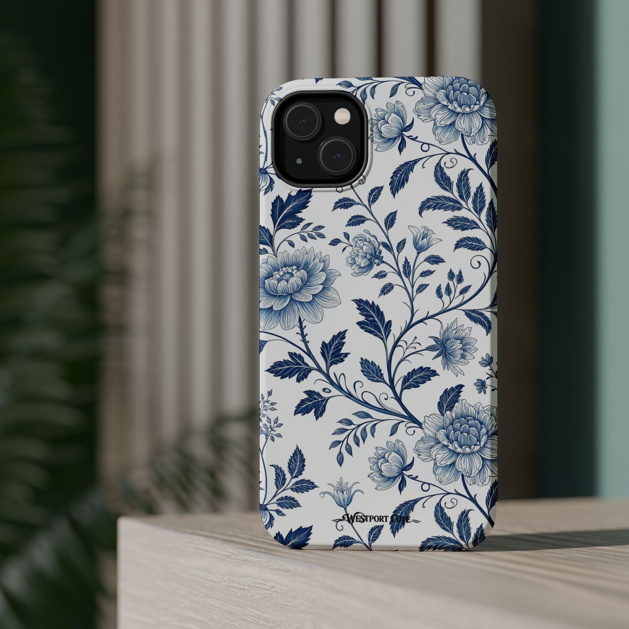 Floral Blue Porcelain - Extreme MagSafe Phone Case - Westport Cove