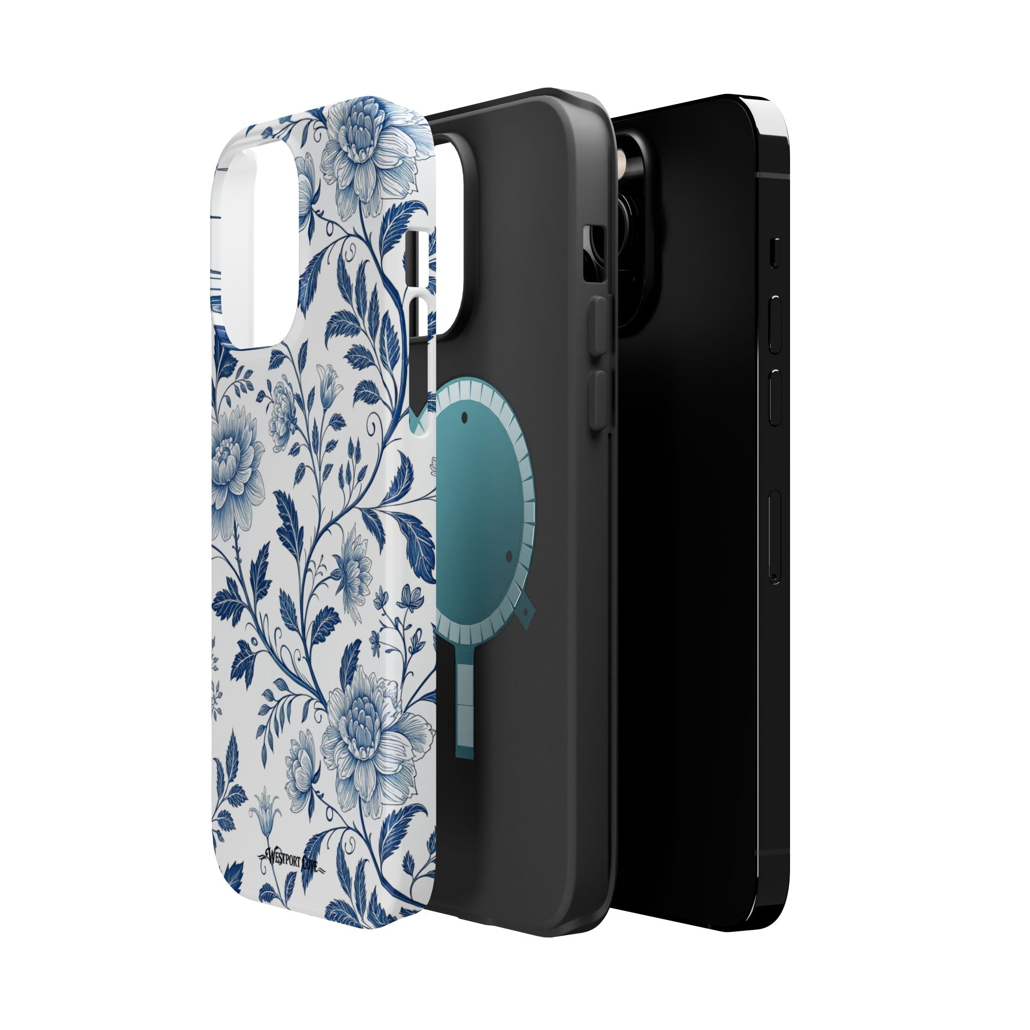 Floral Blue Porcelain - Extreme MagSafe Phone Case - Westport Cove