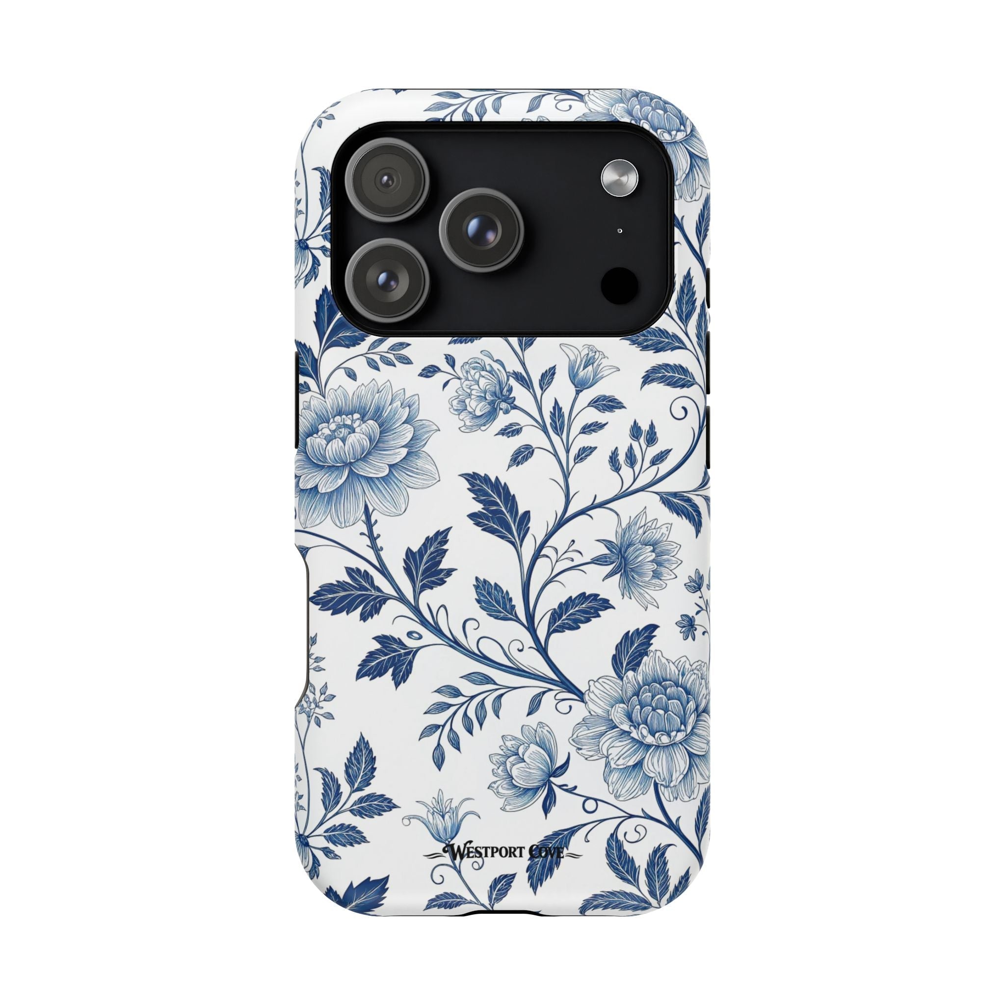 Floral Blue Porcelain - Extreme MagSafe Phone Case - Westport Cove