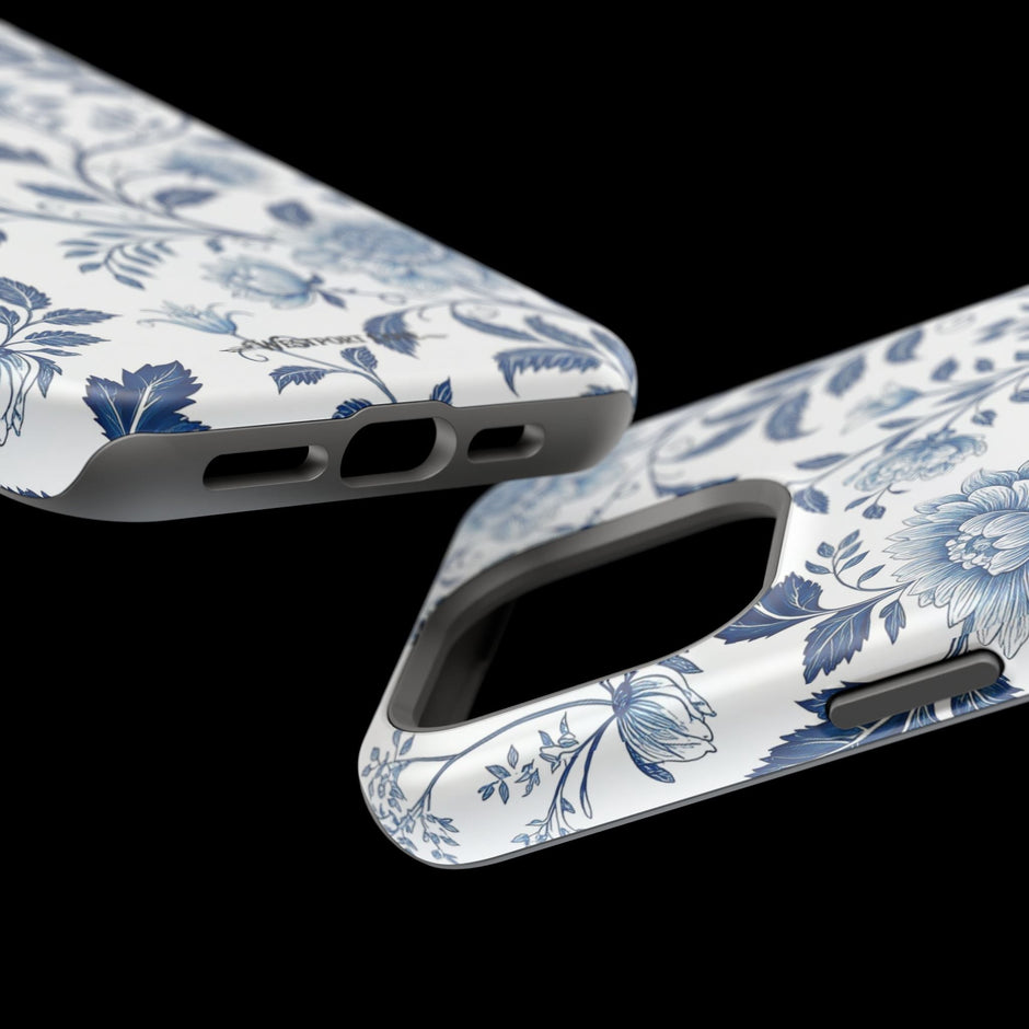 Floral Blue Porcelain - Extreme MagSafe Phone Case - Westport Cove
